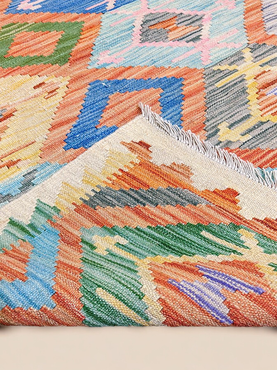 Maimana Afghanistan Kilim Rug - 147 x 99 cm