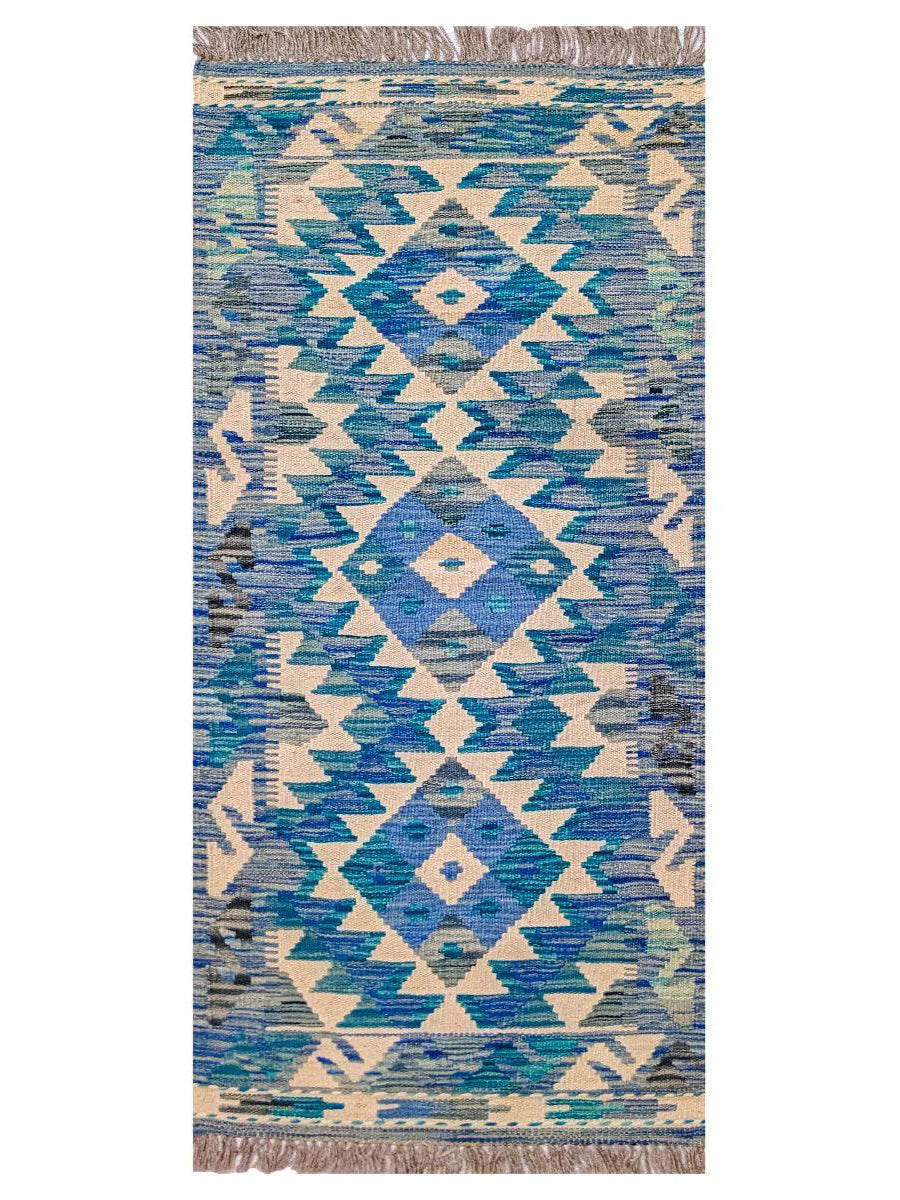 Maimana Afghanistan Kilim Rug - 150 x 51 cm