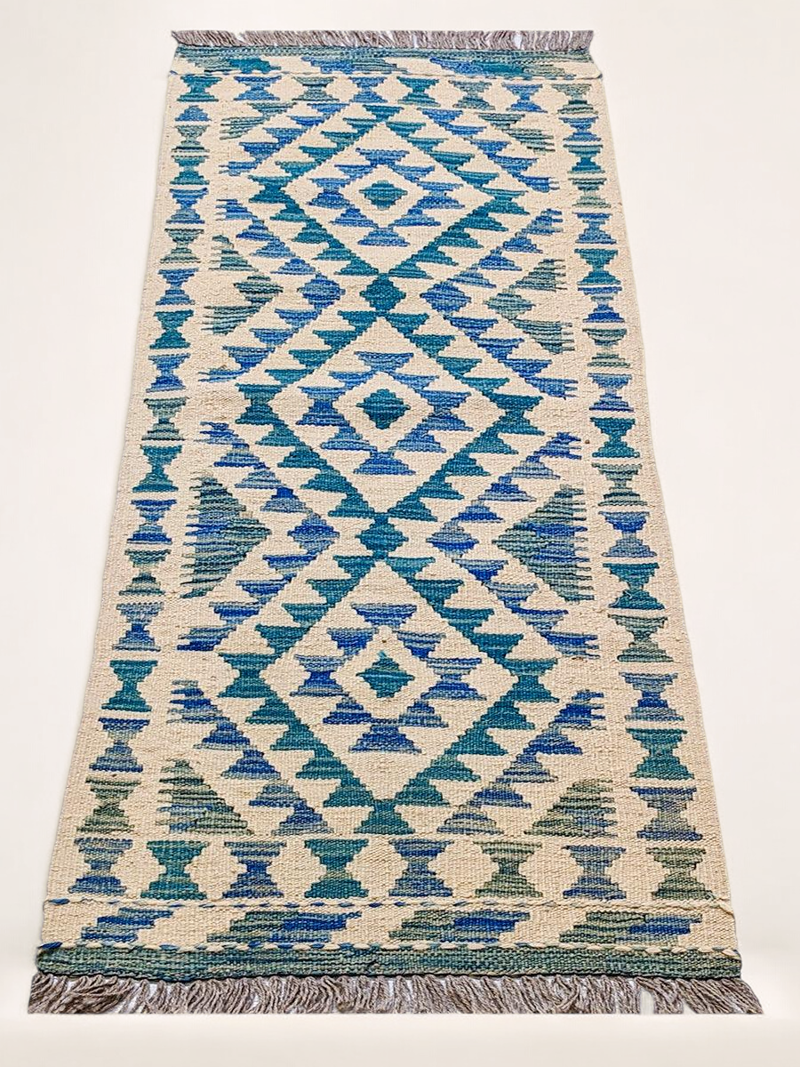 Maimana Afghanistan Kilim Rug - 150 x 51 cm