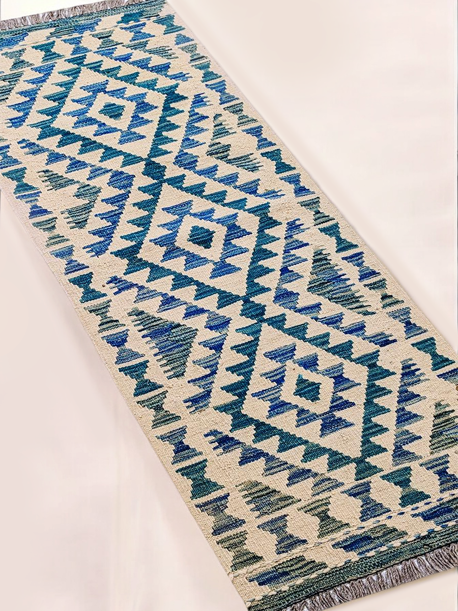 Maimana Afghanistan Kilim Rug - 150 x 51 cm