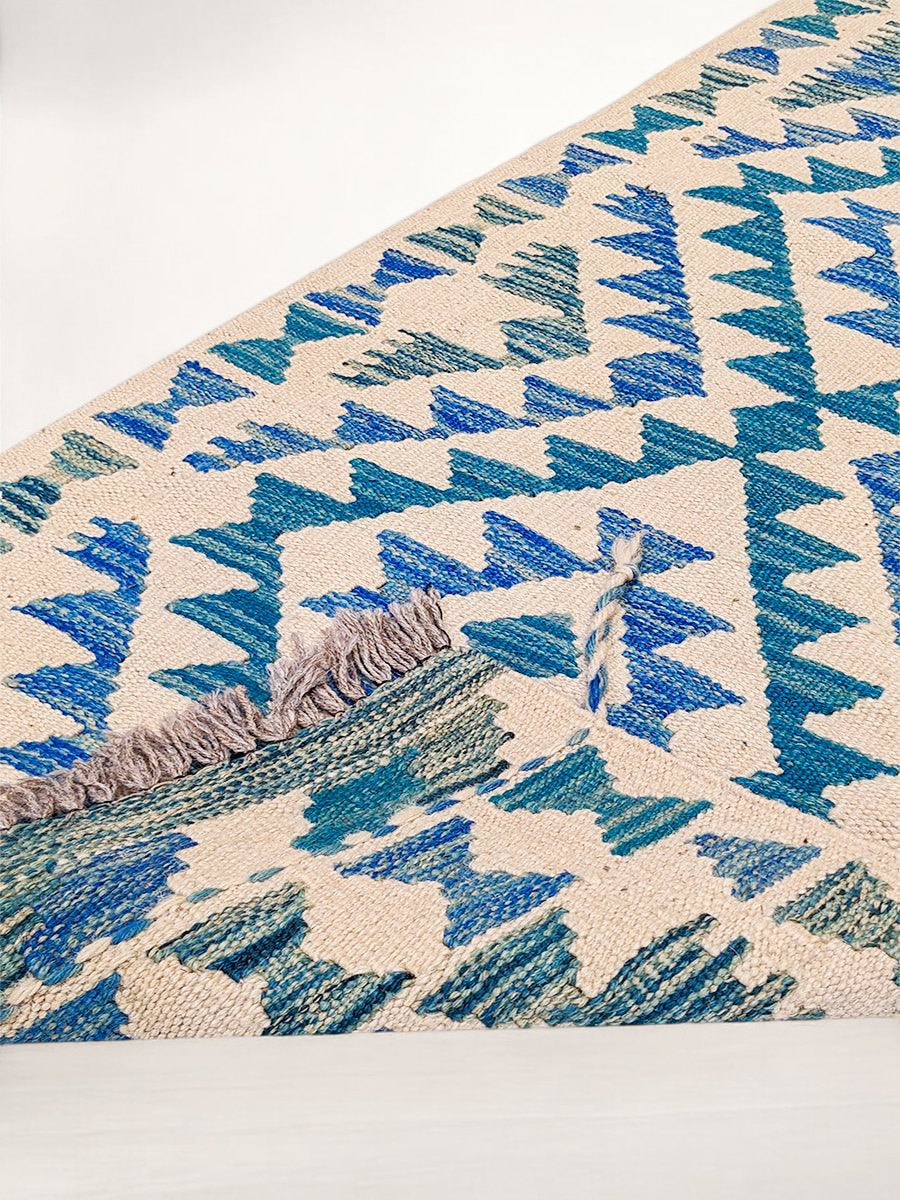 Maimana Afghanistan Kilim Rug - 150 x 51 cm