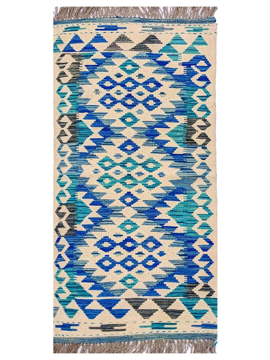Maimana Afghanistan Kilim Rug - 150 x 53 cm
