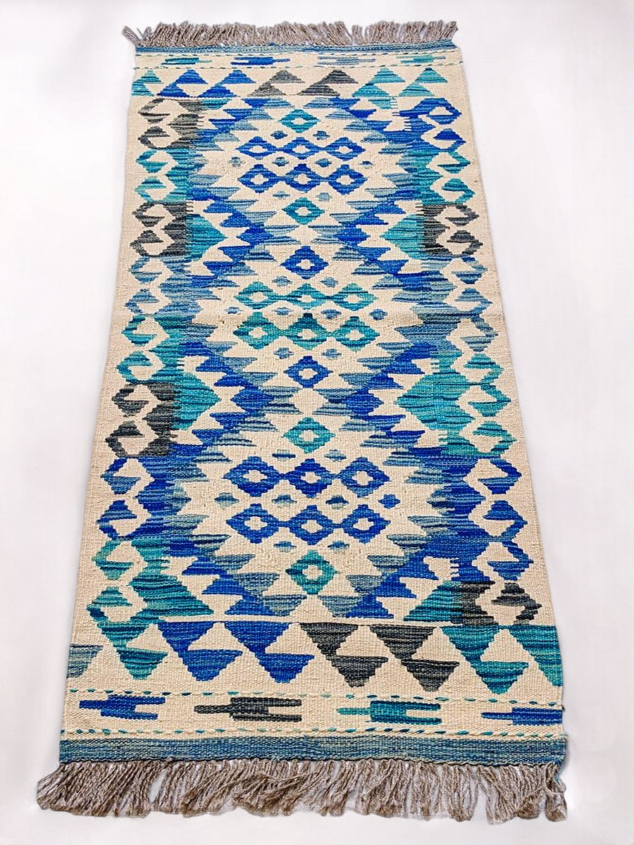Maimana Afghanistan Kilim Rug - 150 x 53 cm