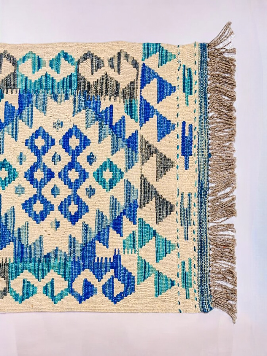 Maimana Afghanistan Kilim Rug - 150 x 53 cm