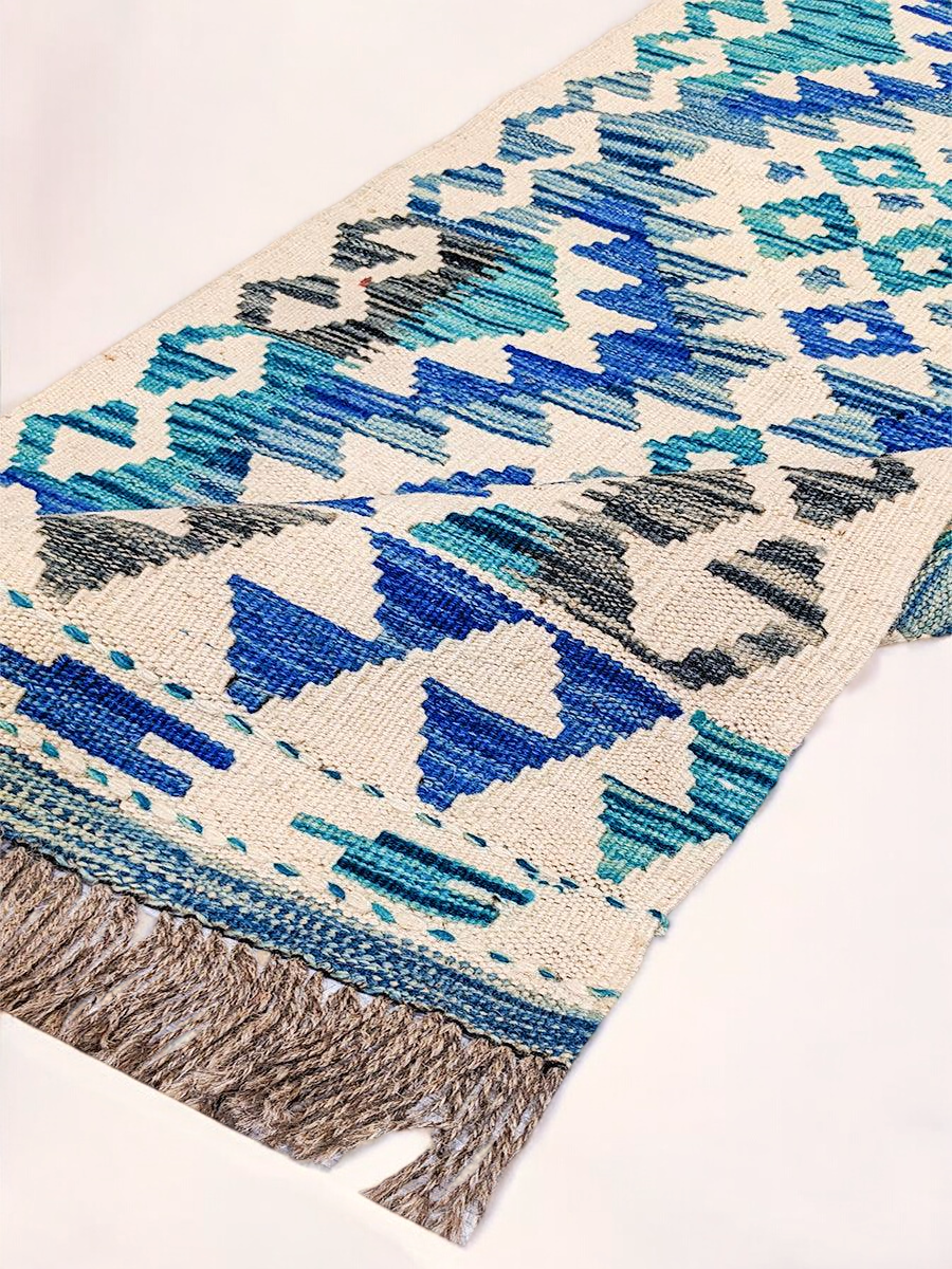 Maimana Afghanistan Kilim Rug - 150 x 53 cm