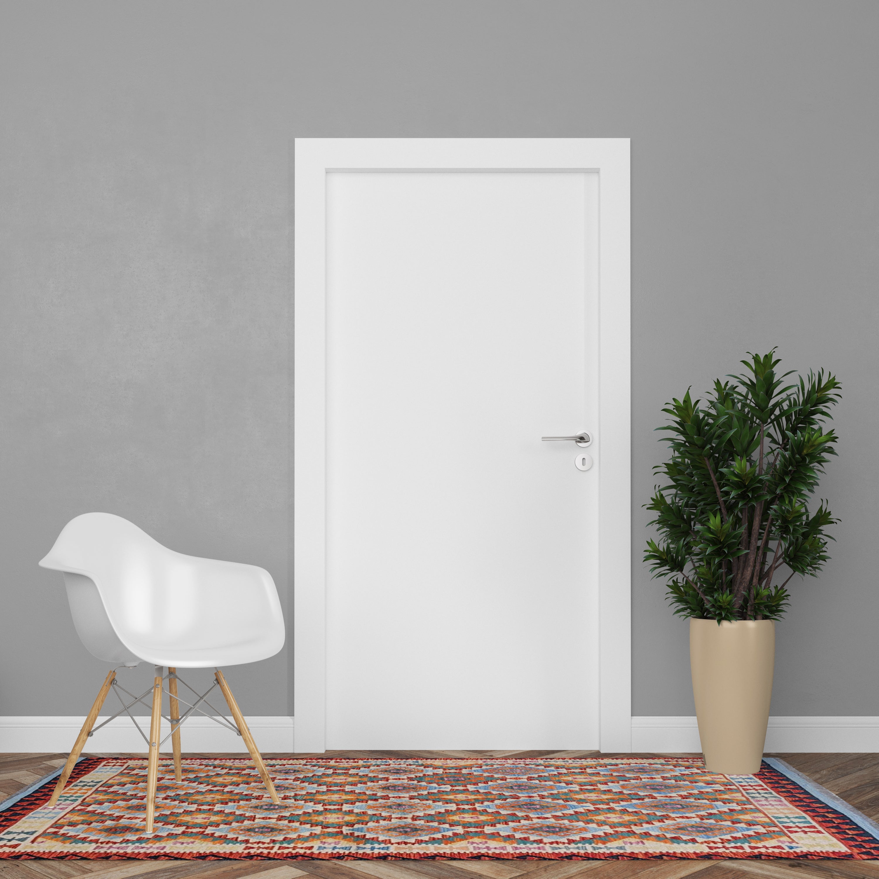 Maimana Afghanistan Kilim Rug - 196 x 152 cm