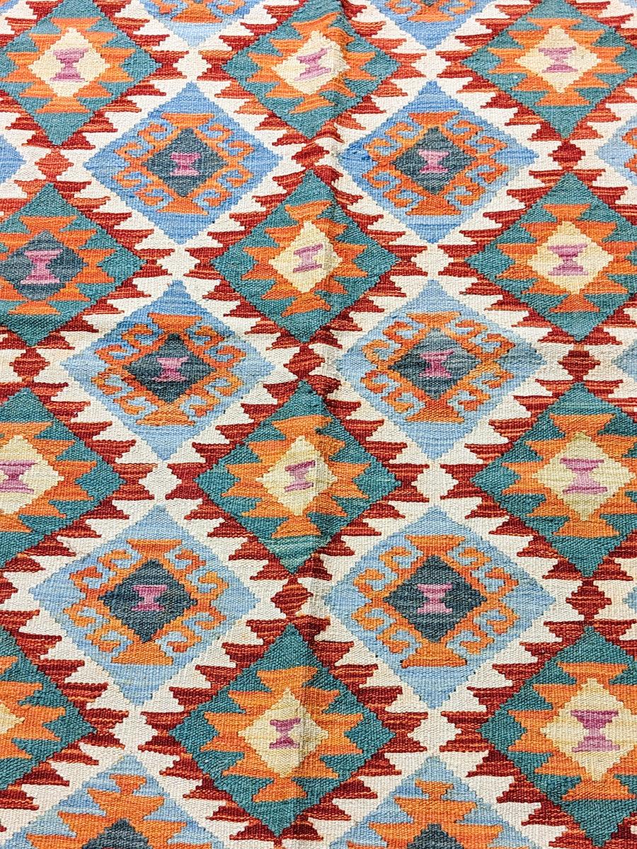 Maimana Afghanistan Kilim Rug - 196 x 152 cm