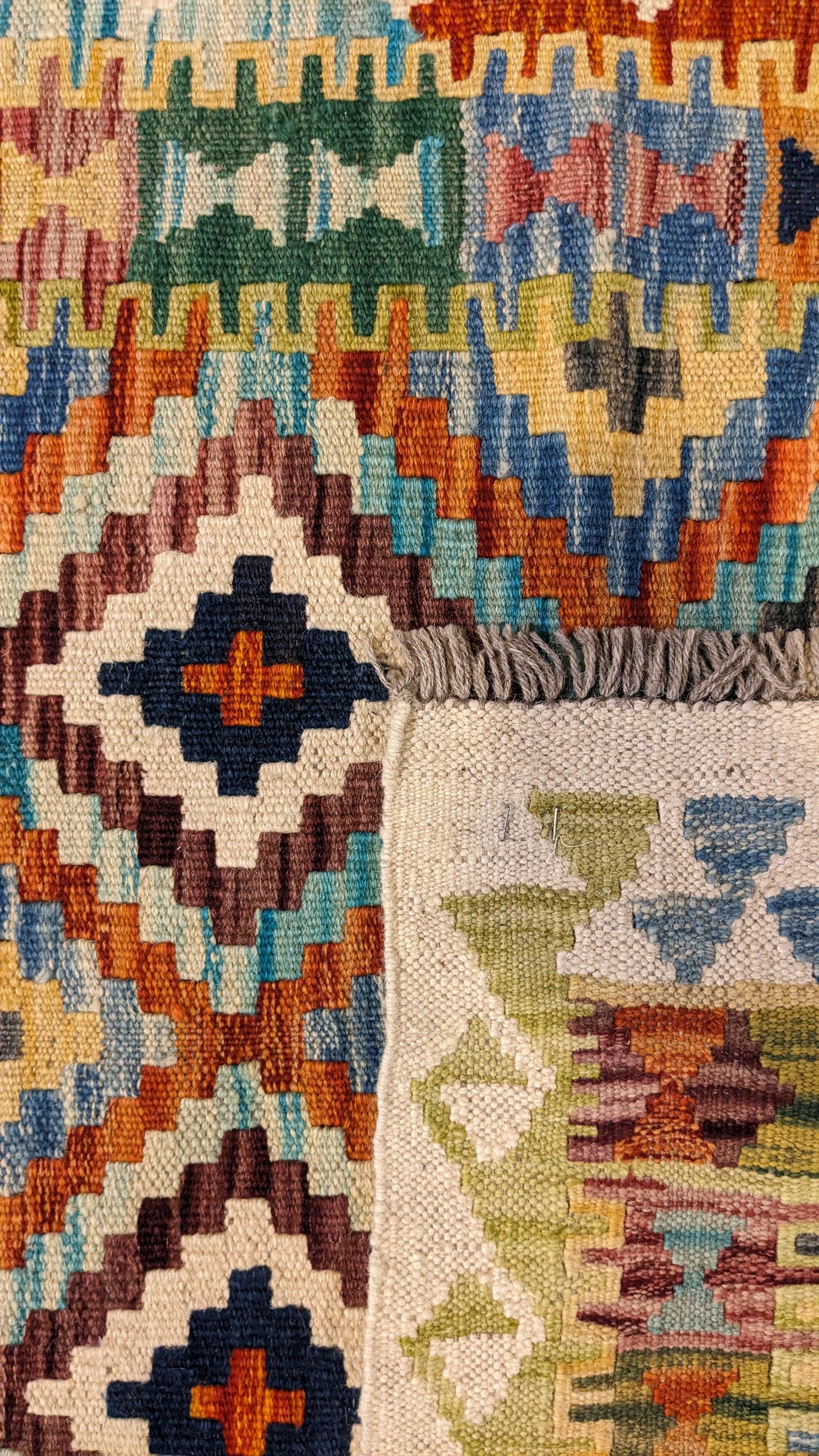 Maimana Afghanistan Kilim Rug - 193 x 84 cm