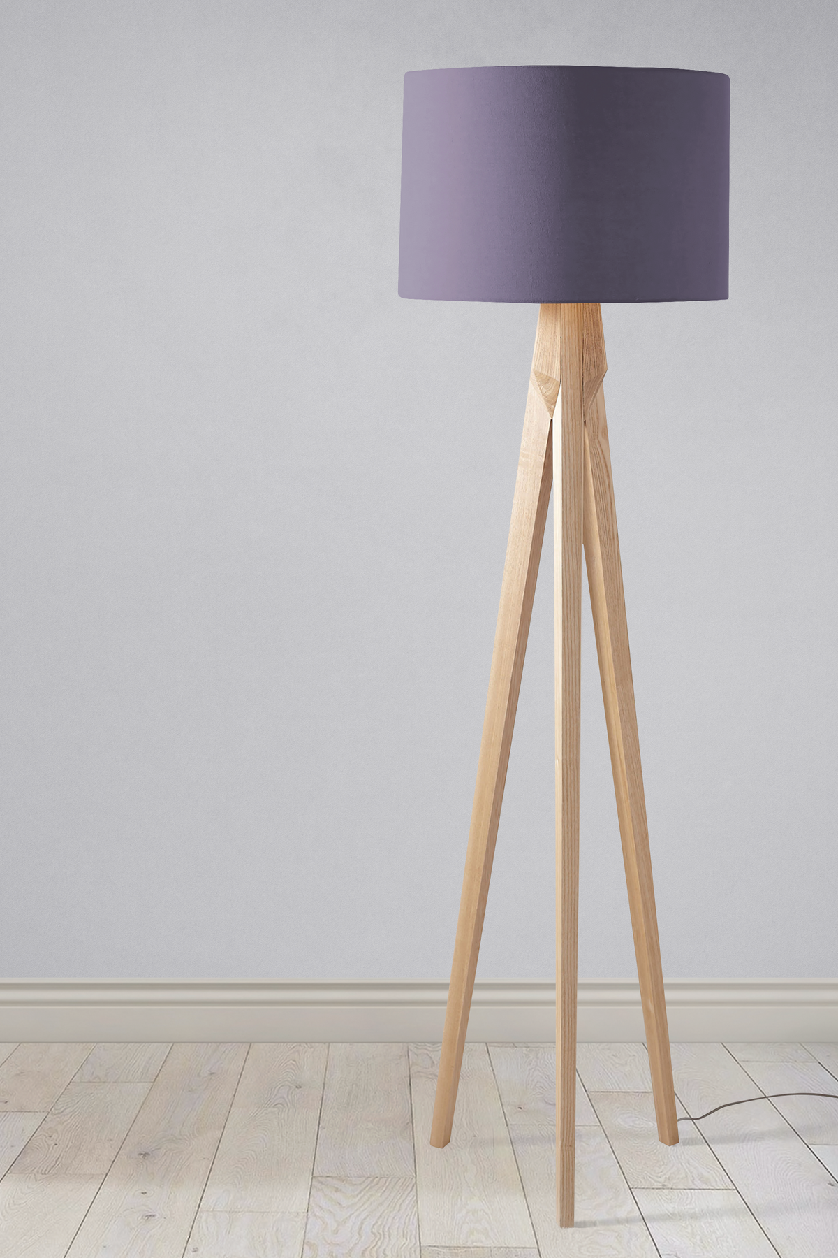 Plain Aubergine Lampshade – Ceiling & Table Compatible