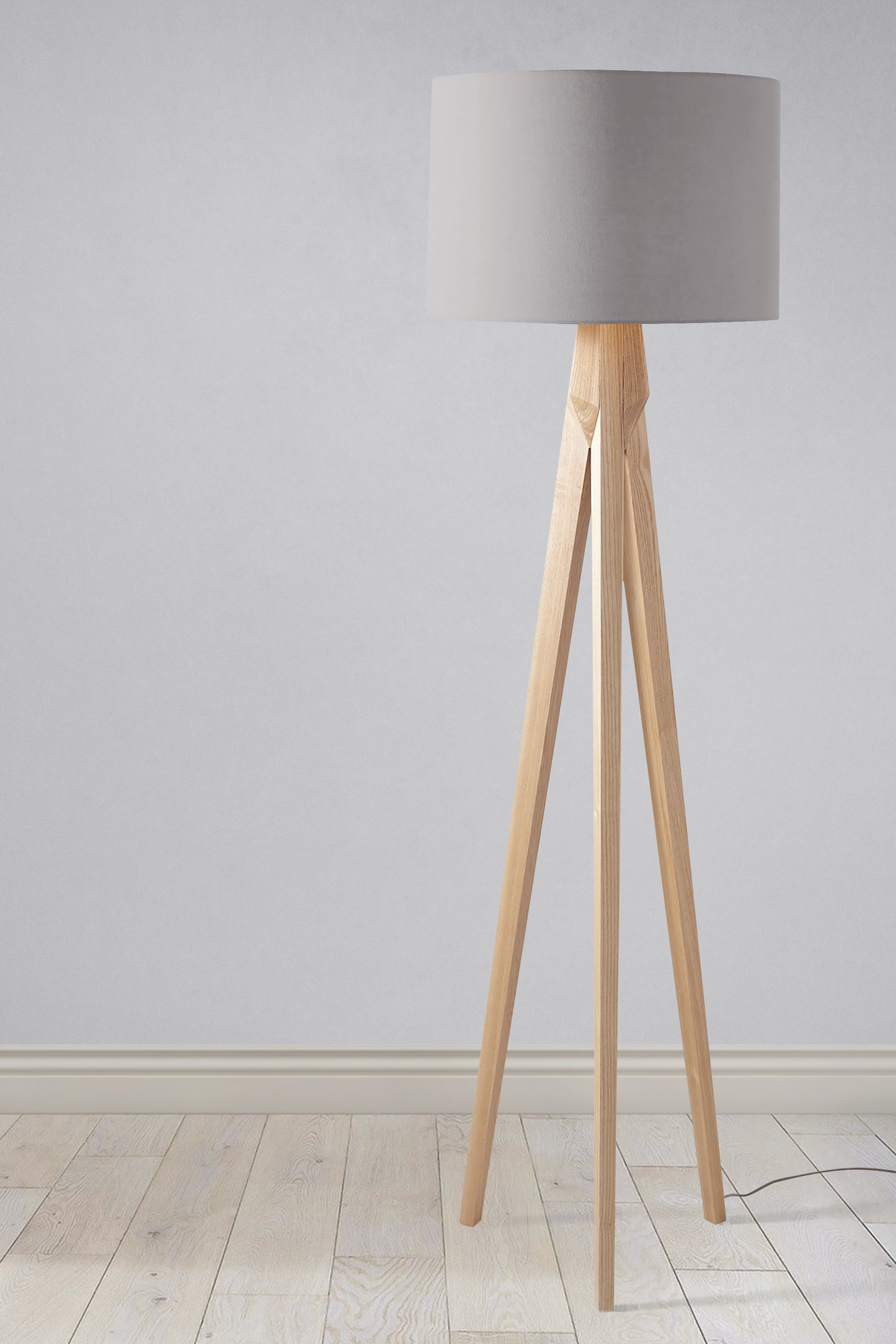 Plain Grey Cloud Lampshade – Ceiling & Table Compatible