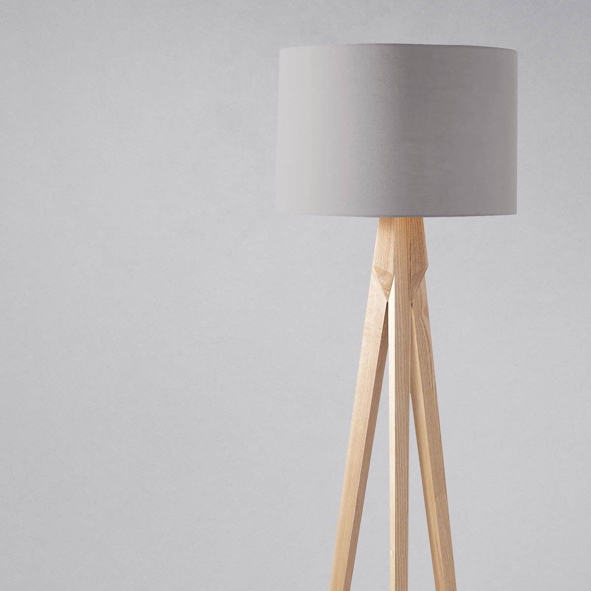 Plain Grey Cloud Lampshade – Ceiling & Table Compatible