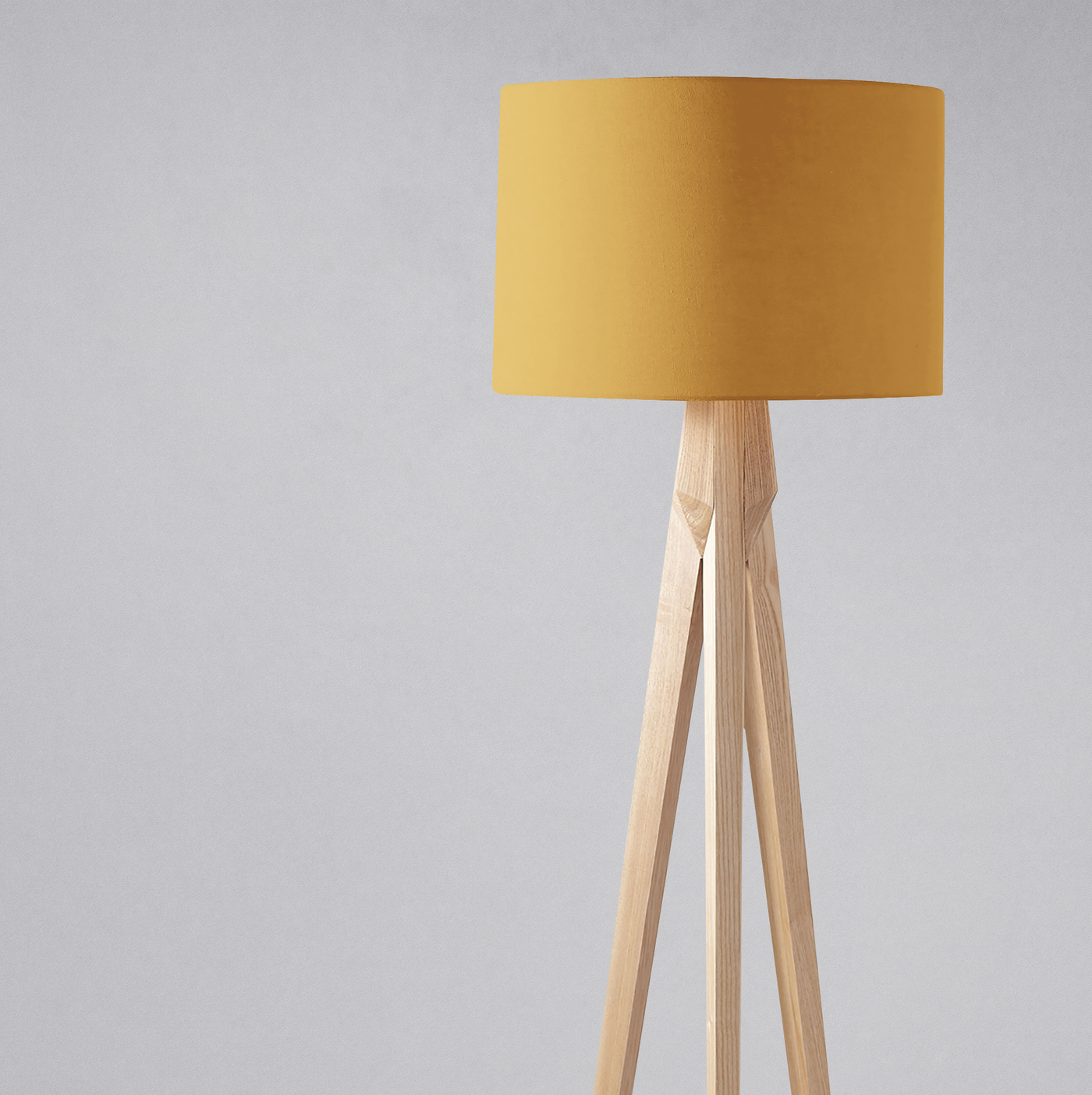 Plain Mustard Lampshade – Ceiling & Table Compatible