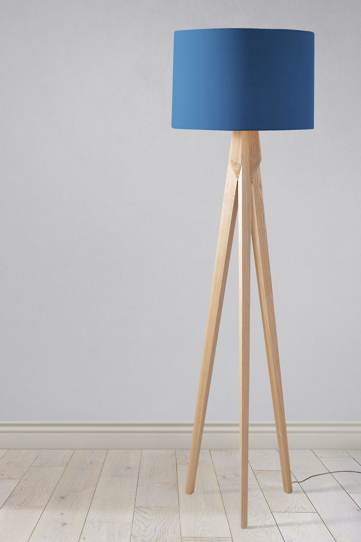 Plain Night Blue Lampshade – Ceiling & Table Compatible