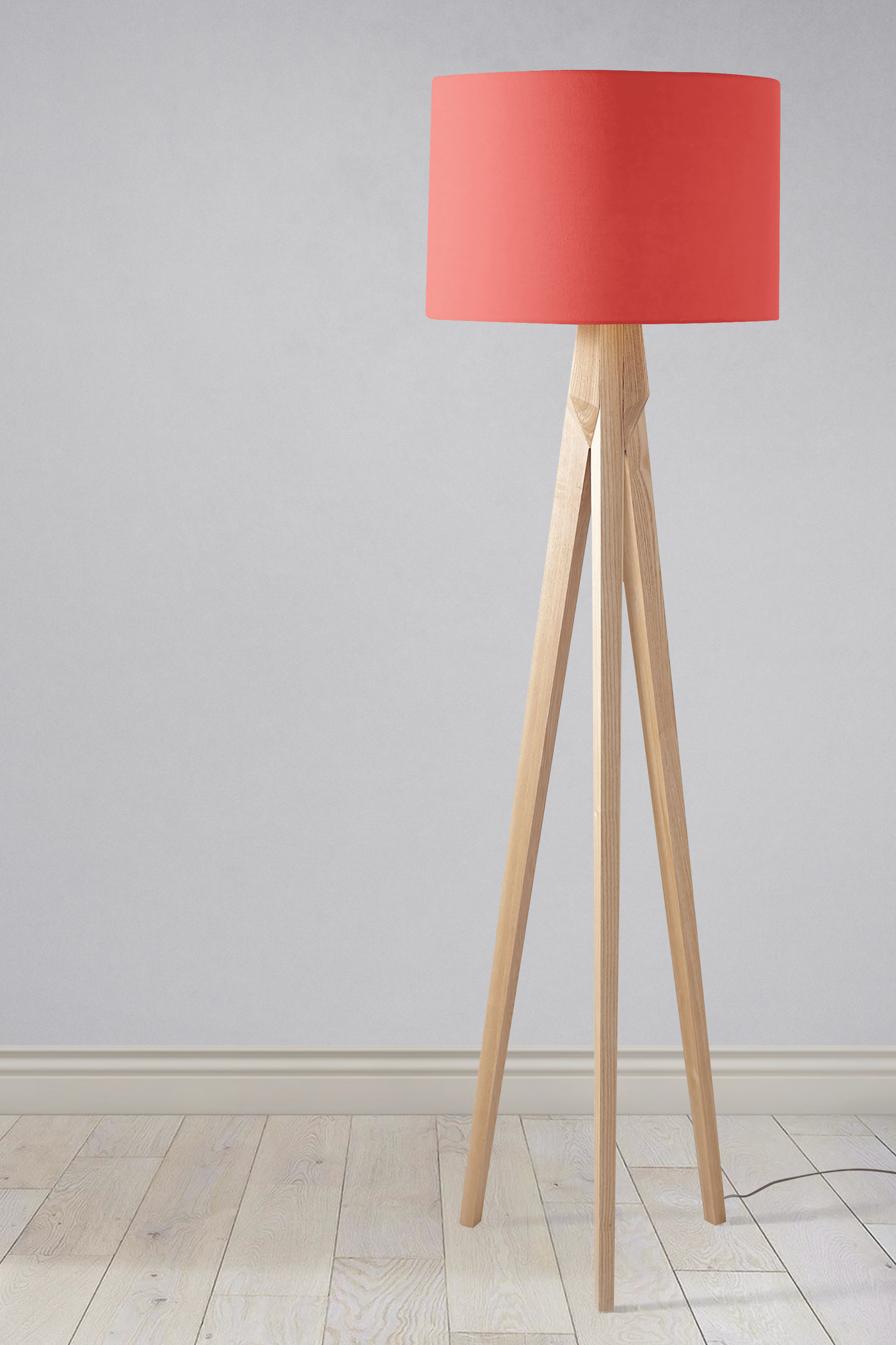 Plain Salmon Pink Lampshade – Ceiling & Table Compatible