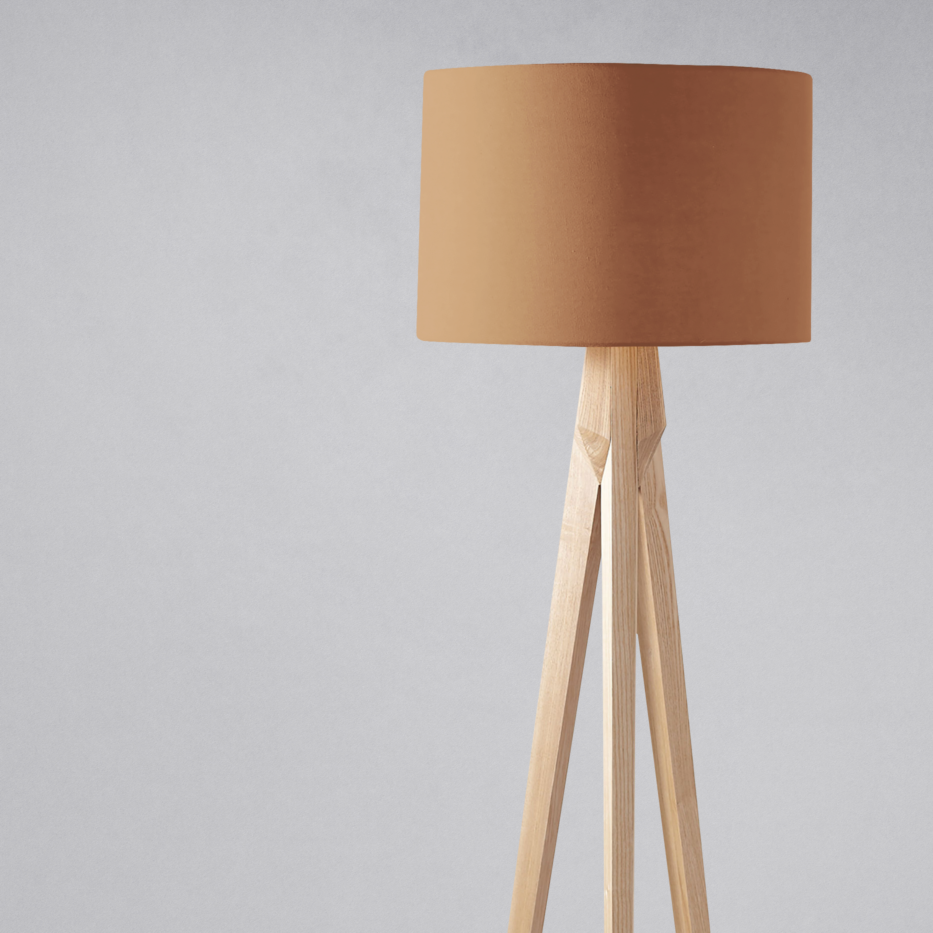 Plain Toffee Lampshade, Brown Ceiling or Table Lamp Shade