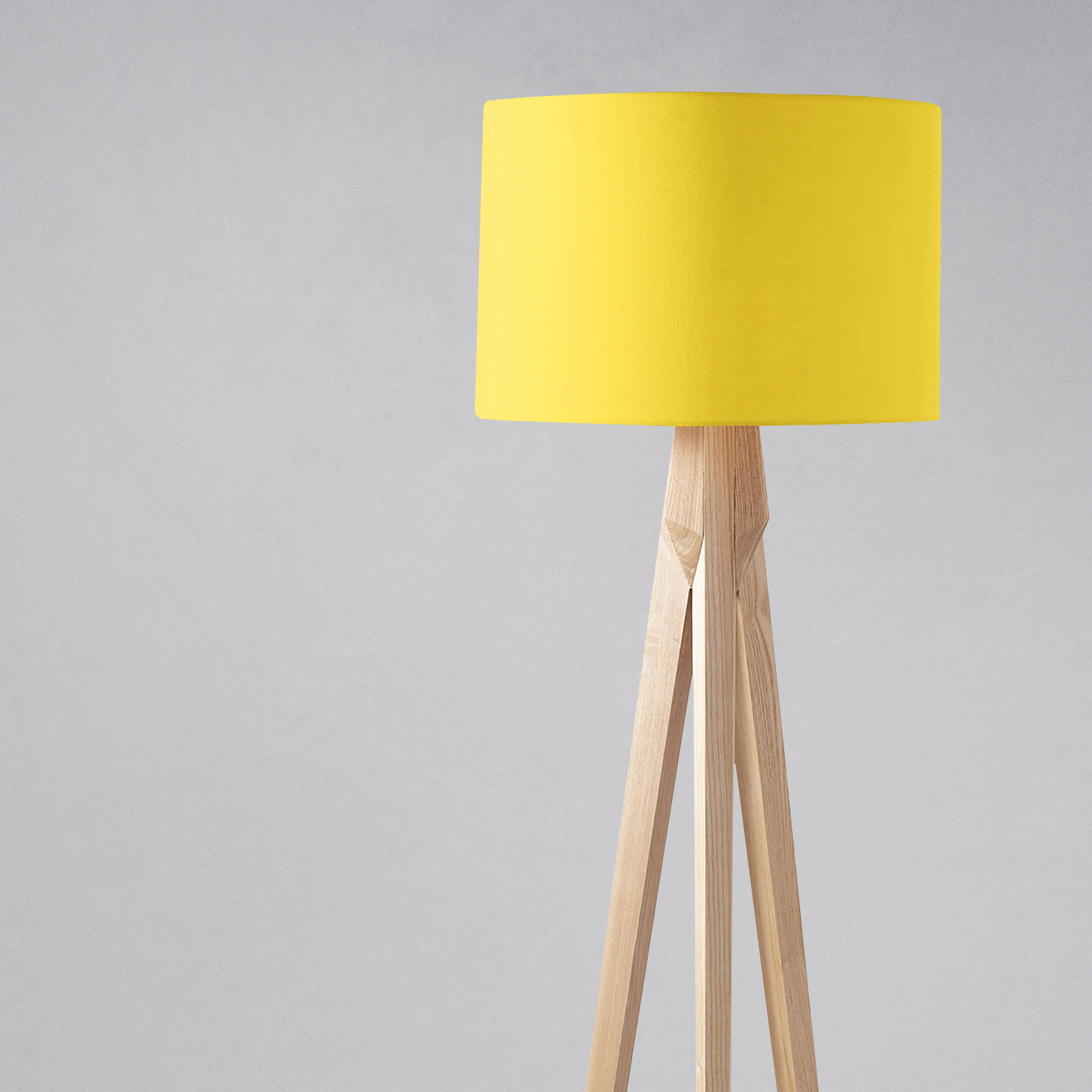 Plain Yellow Lampshade – Ceiling & Table Compatible