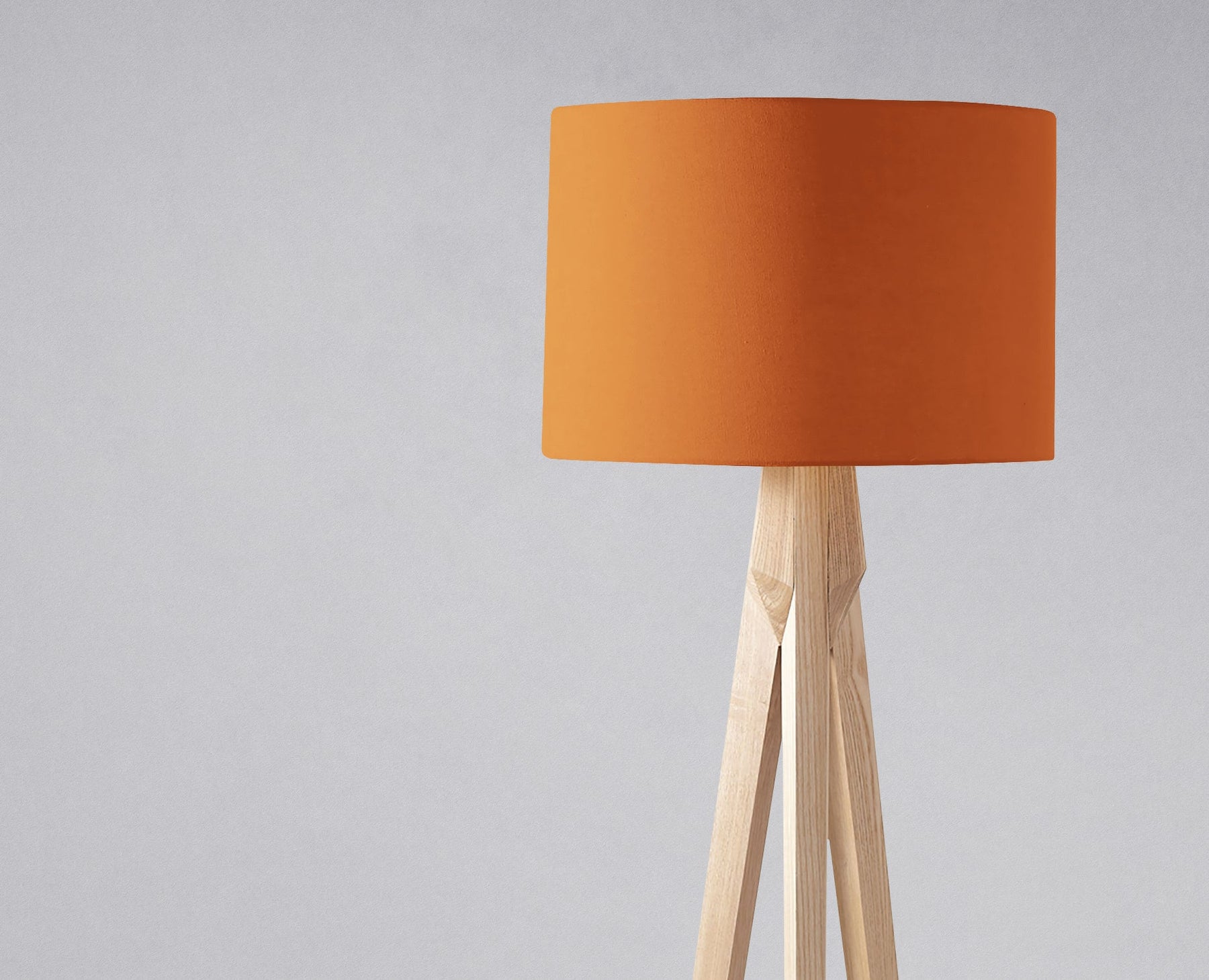 Plain Burnt Orange Lampshade – Handmade UK Ceiling or Table Lampshade – Made to Order – Ceiling & Table Compatible