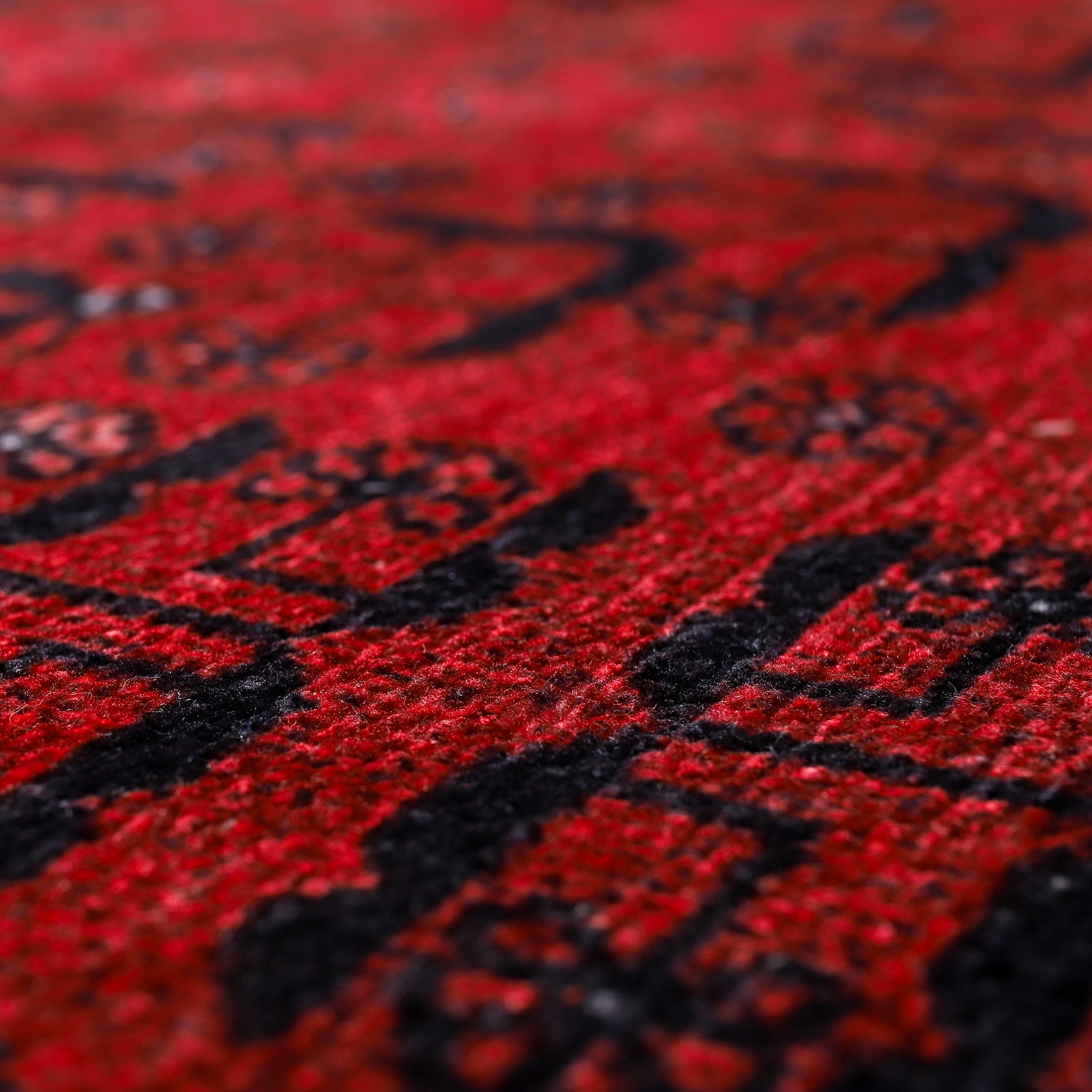 Netline Home Rugs Depot RW1001 – Machine Washable Red Afghan Pattern Area Rug | Traditional Oriental Geometric Design for Living Room, Bedroom & Office