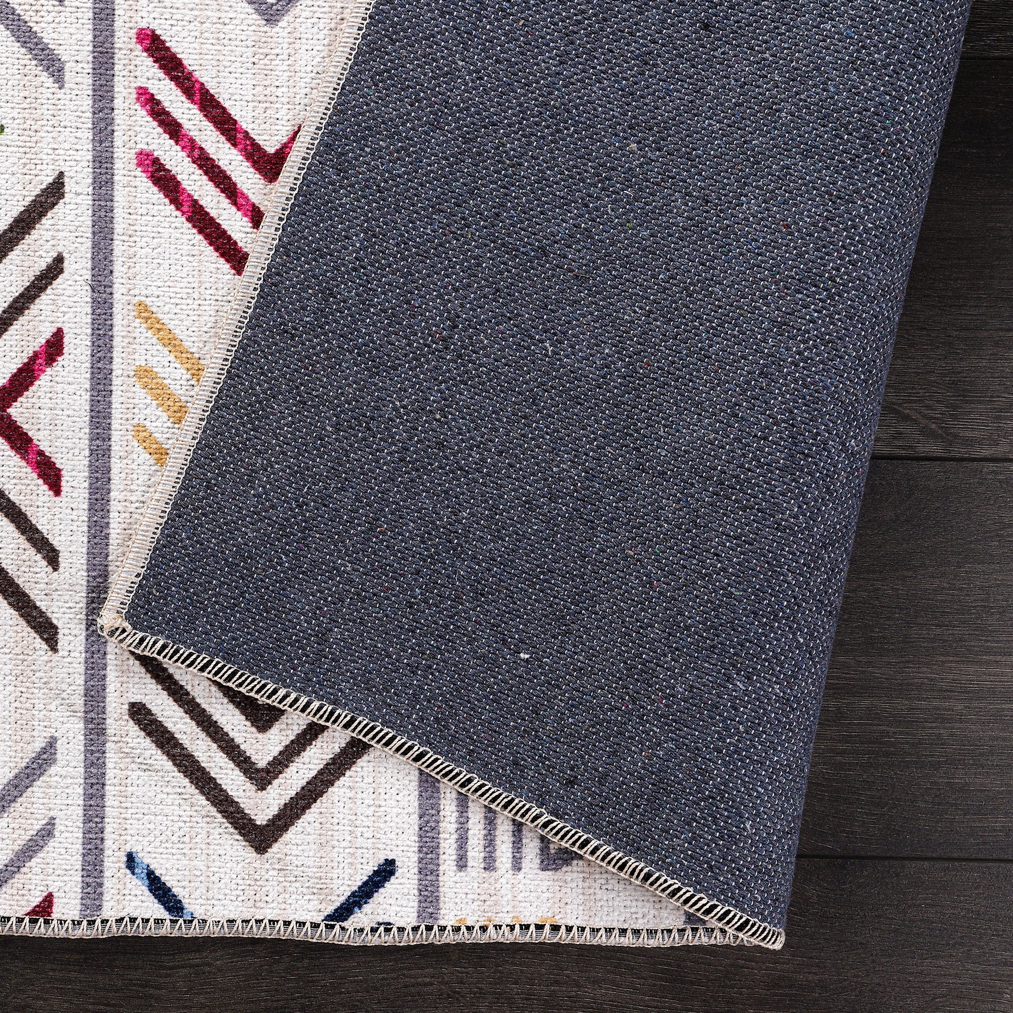 Netline Home Rugs Depot Kilim Red Medallion Washable Rug Design RW1005