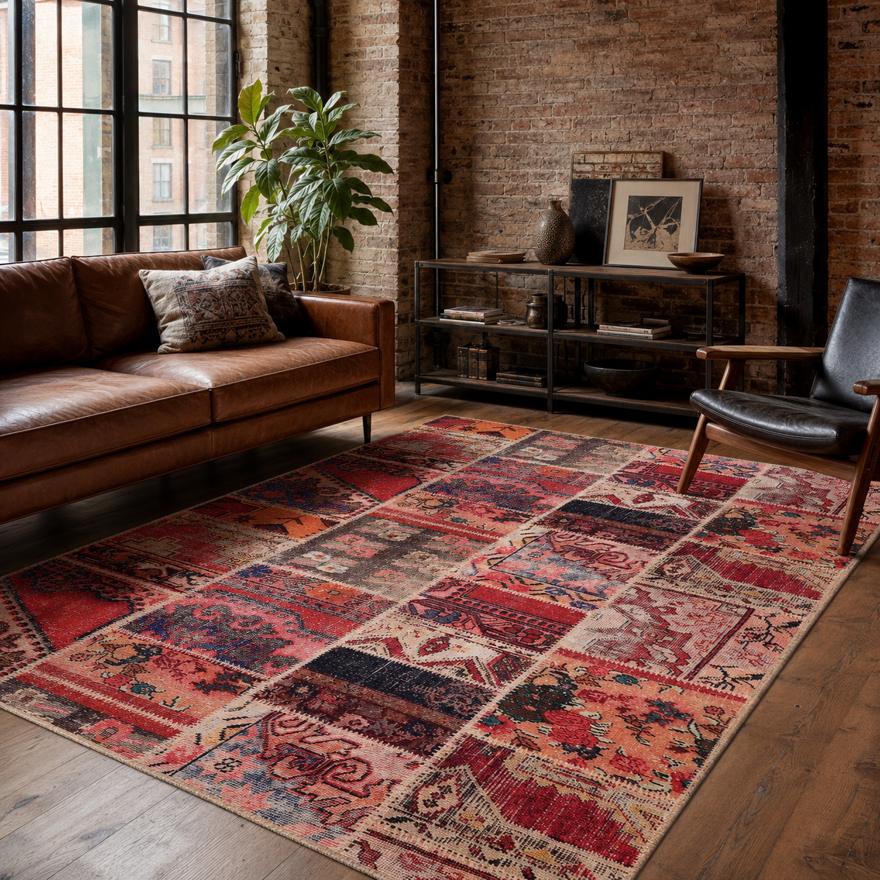 RW1306 washable chenille area rug