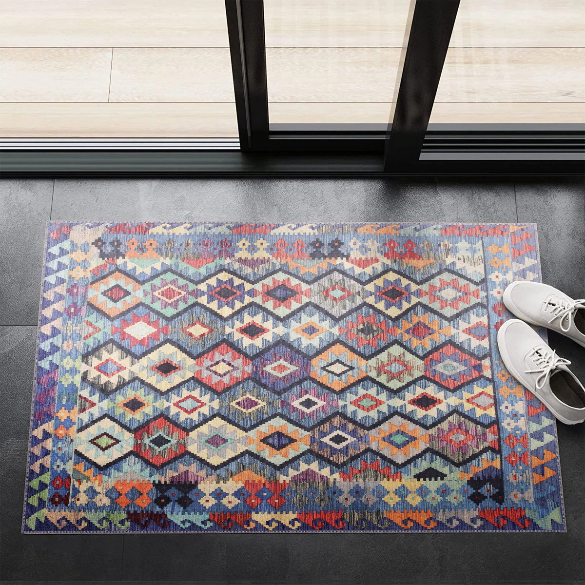 RW1314 washable chenille area rug, doormat