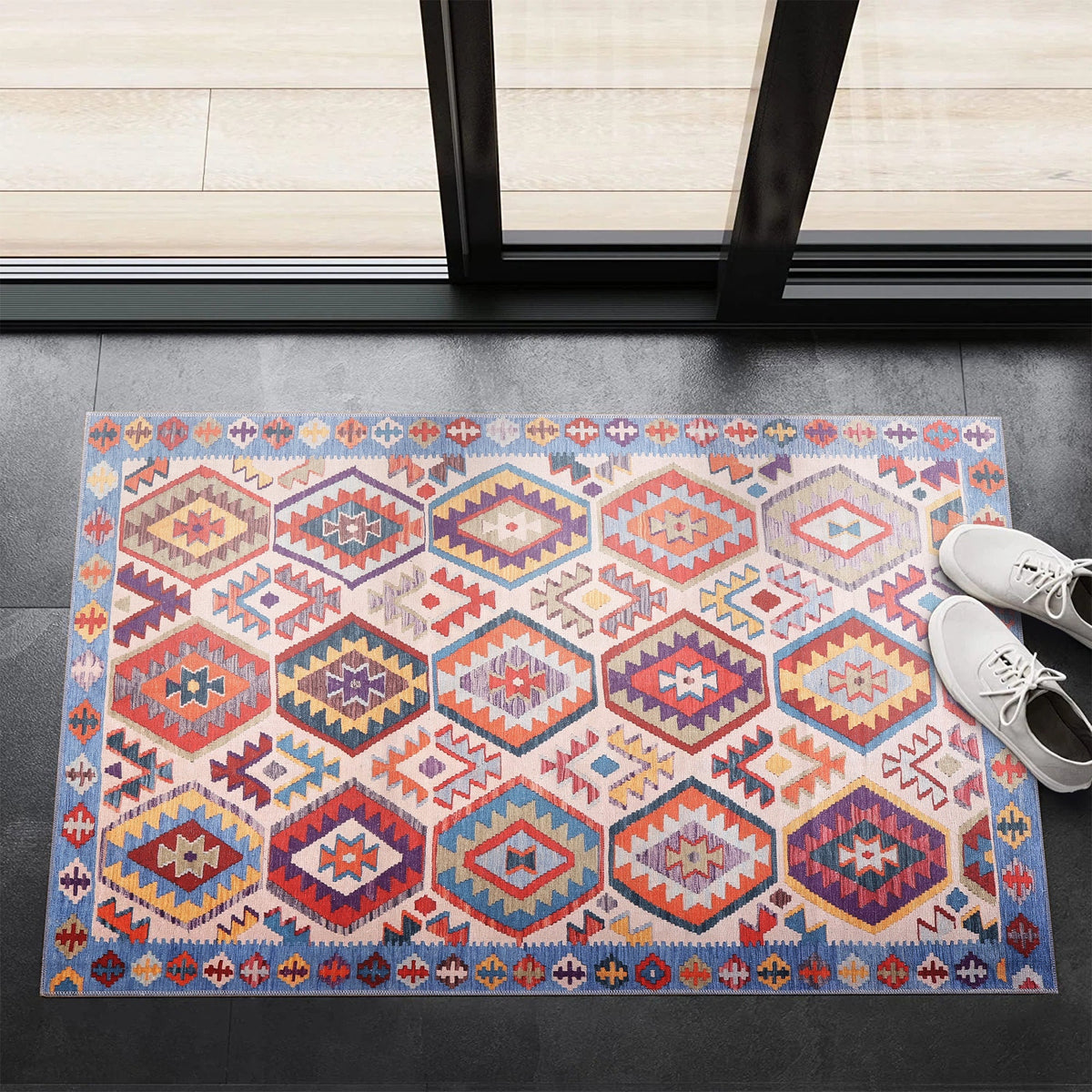 RW1315 washable chenille area rug, doormat