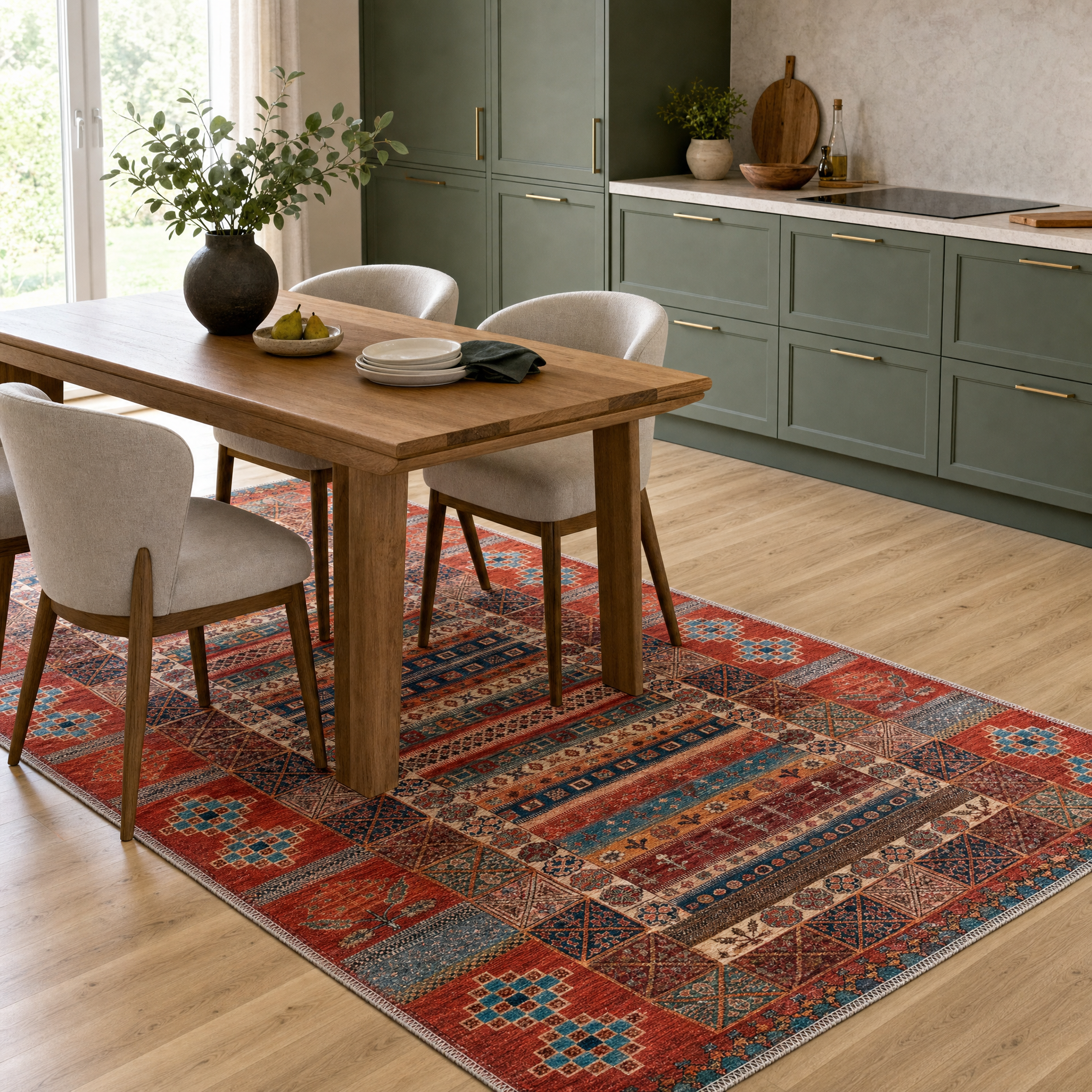 RW1316 washable rug in a modern kitchen