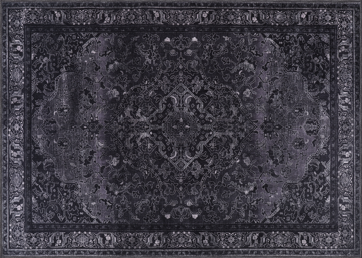 RW1318 washable chenille area rug viewed from above