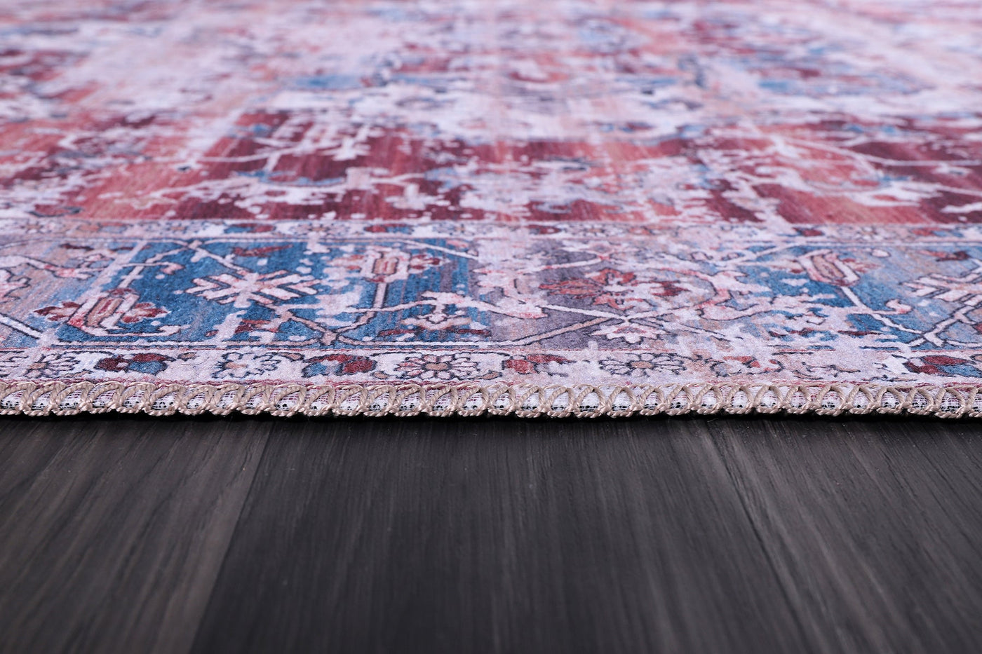 RW2159 washable chenille rug texture and pattern detail