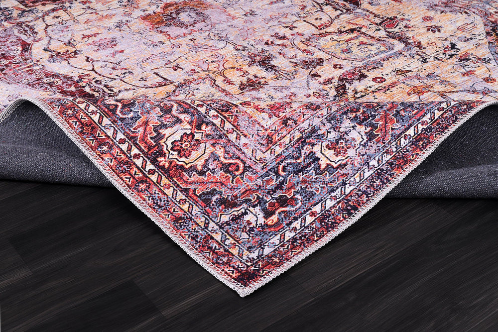 RW2160 washable chenille rug texture and pattern detail