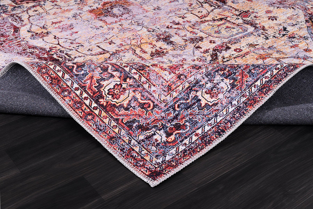 RW2160 washable chenille rug texture and pattern detail