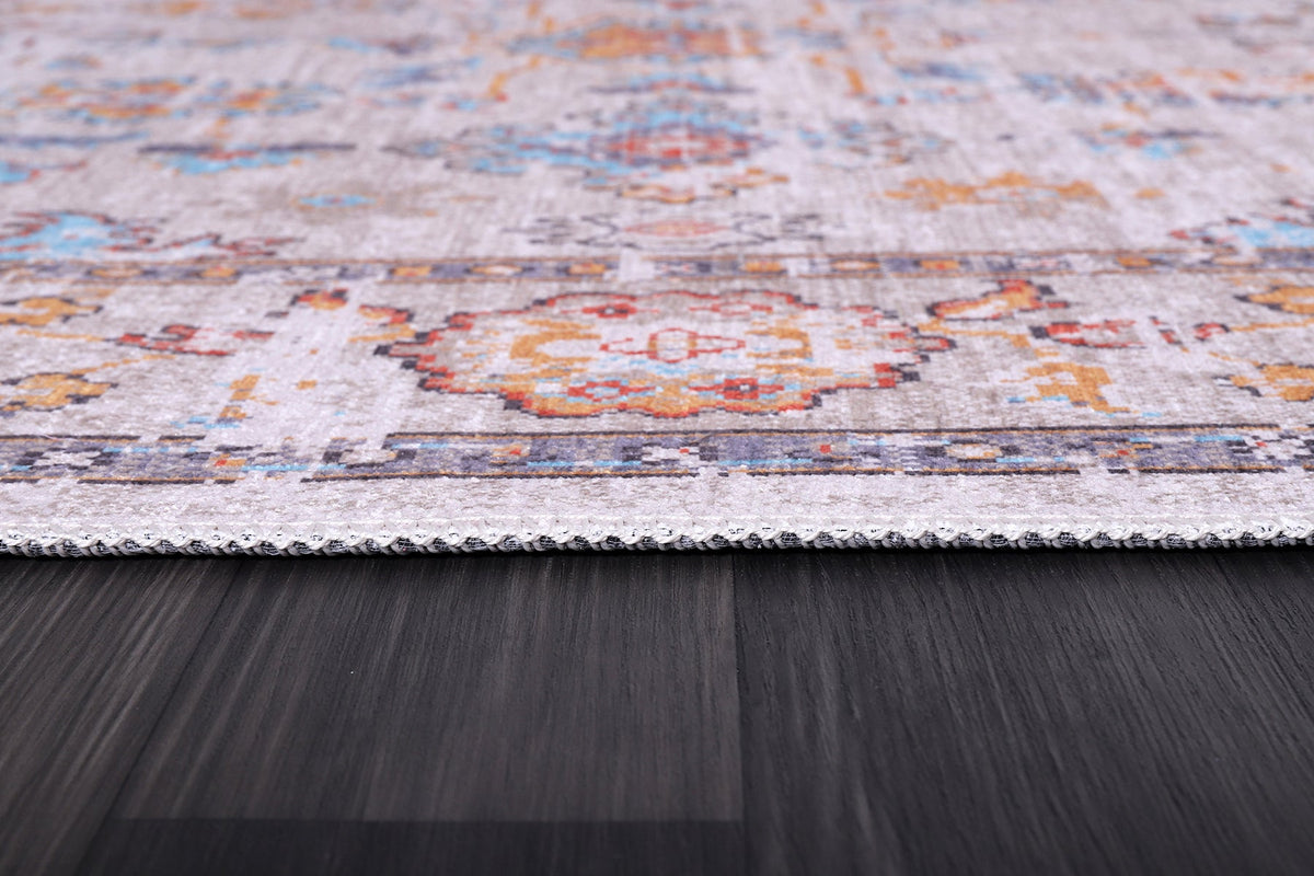 RW2173 washable chenille rug texture and pattern detail