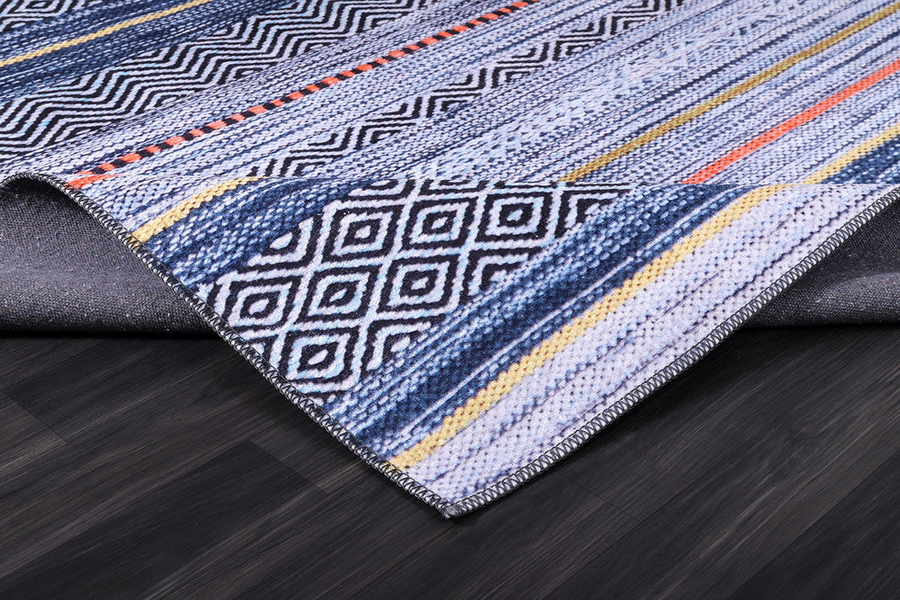 RW2273 washable chenille rug texture and pattern detail