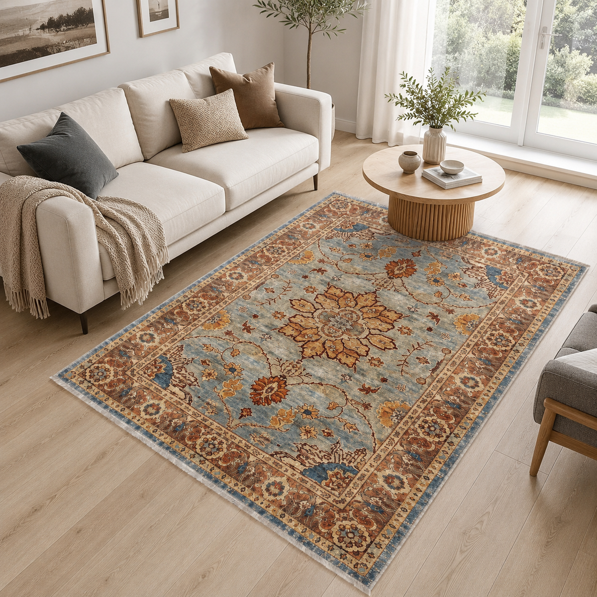 RW3034 washable chenille area rug