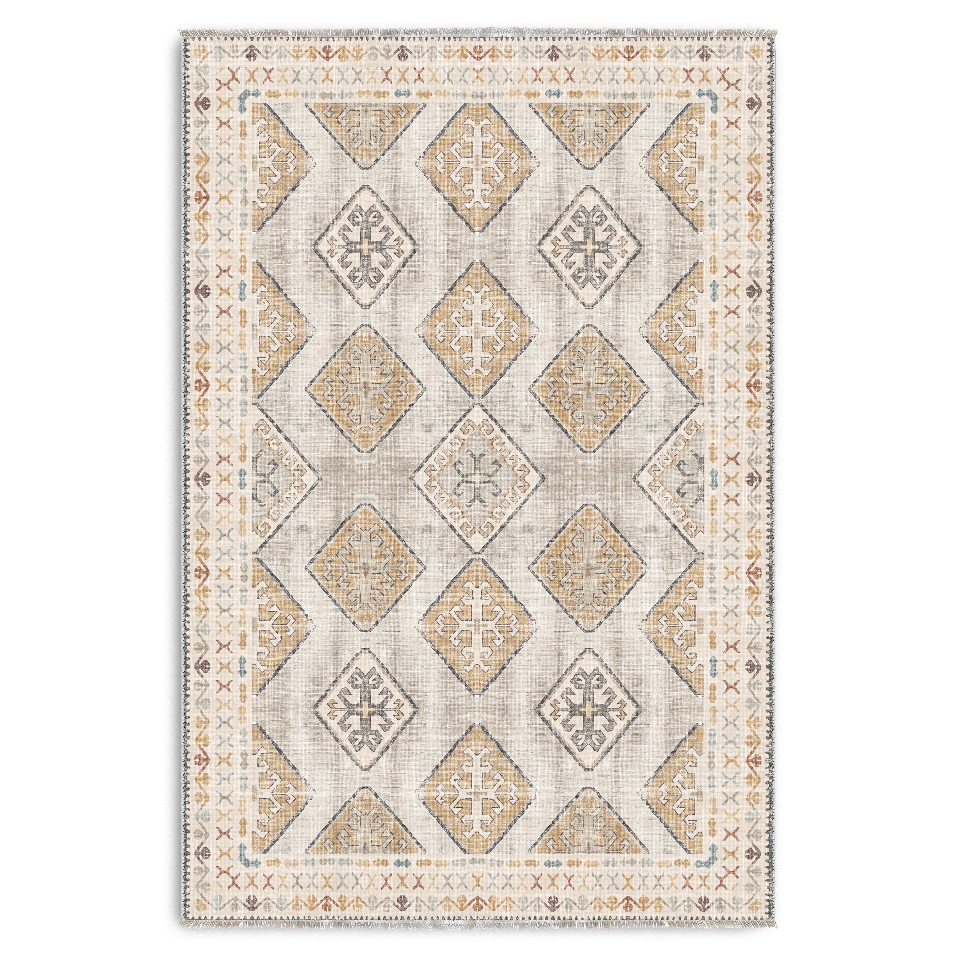 RW3048 washable chenille area rug viewed from above
