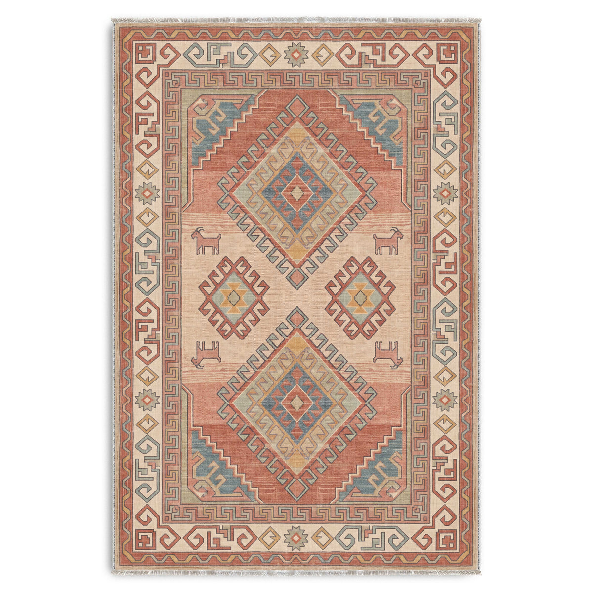 RW30490310 washable chenille area rug viewed from above