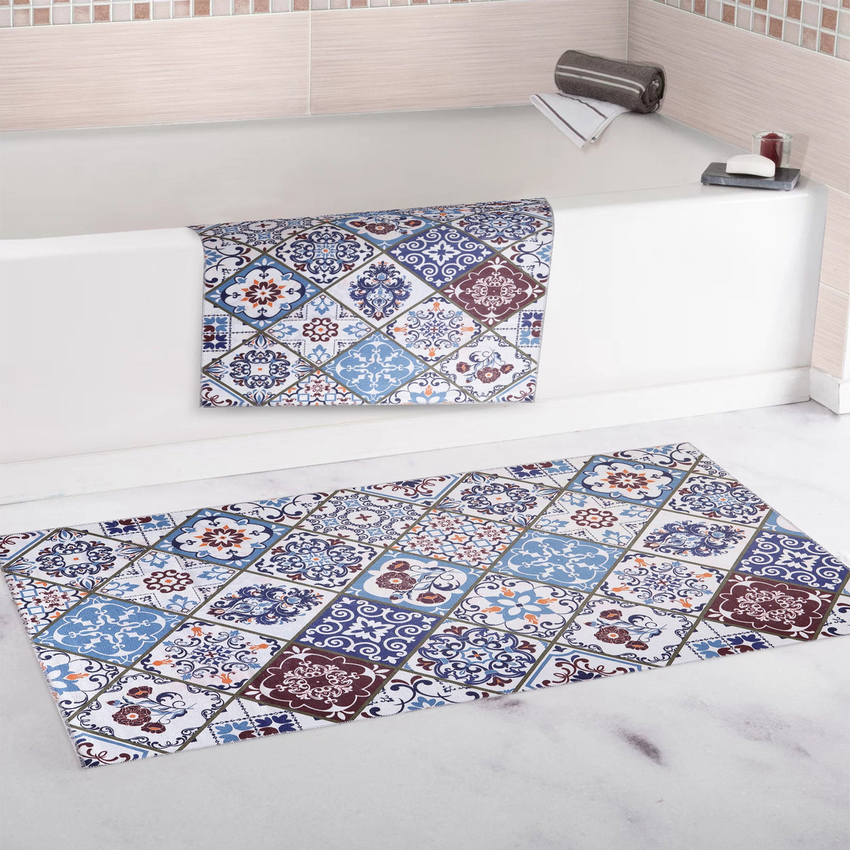 RW4002 washable chenille area rug, doormat