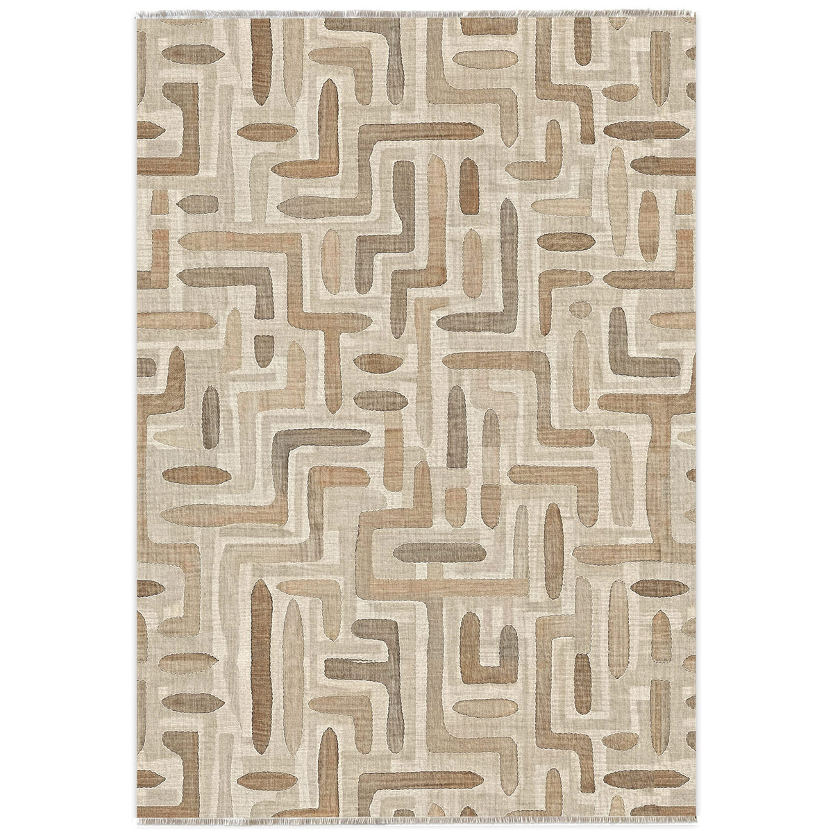 RW7004 washable chenille area rug viewed from above