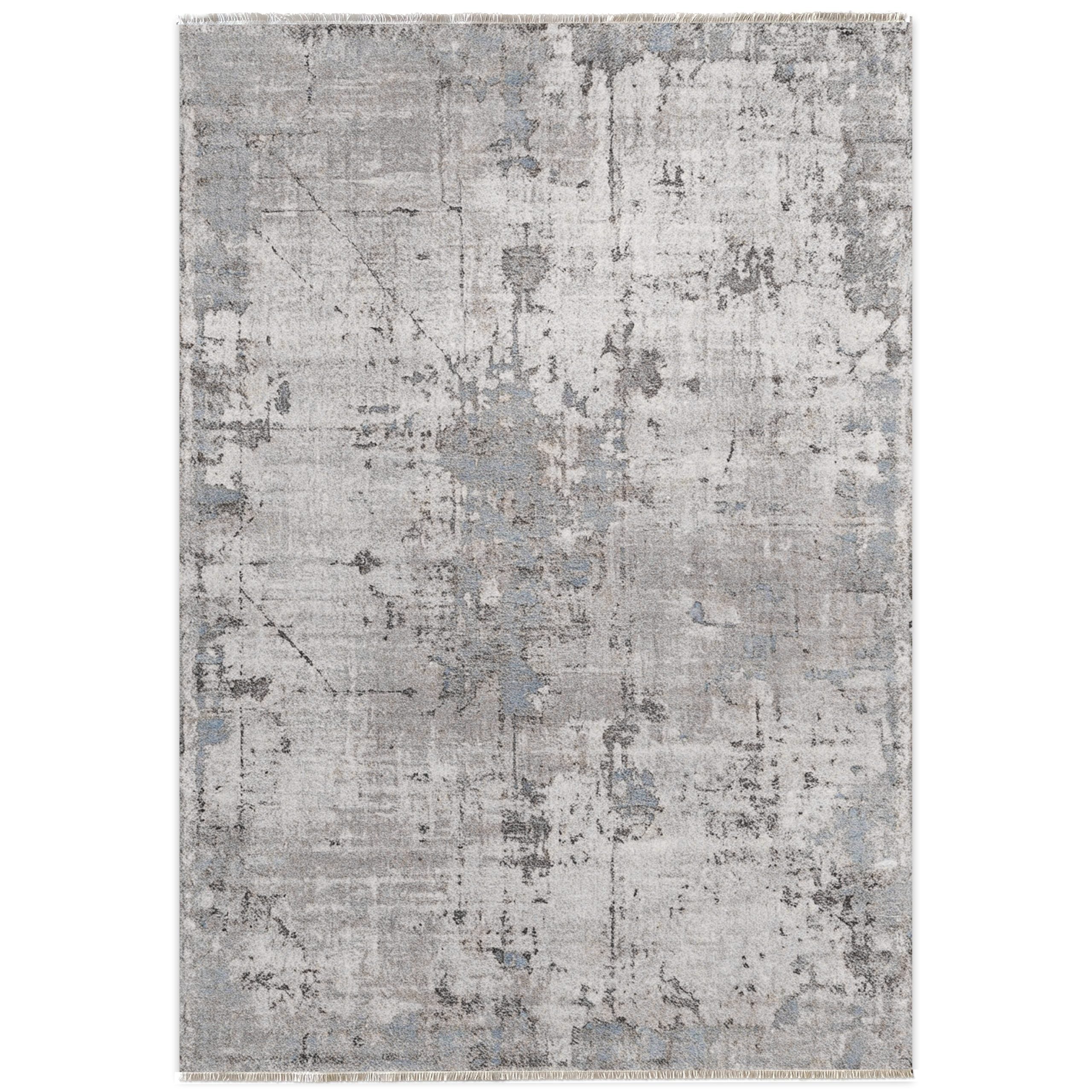 RW7009 washable chenille area rug viewed from above