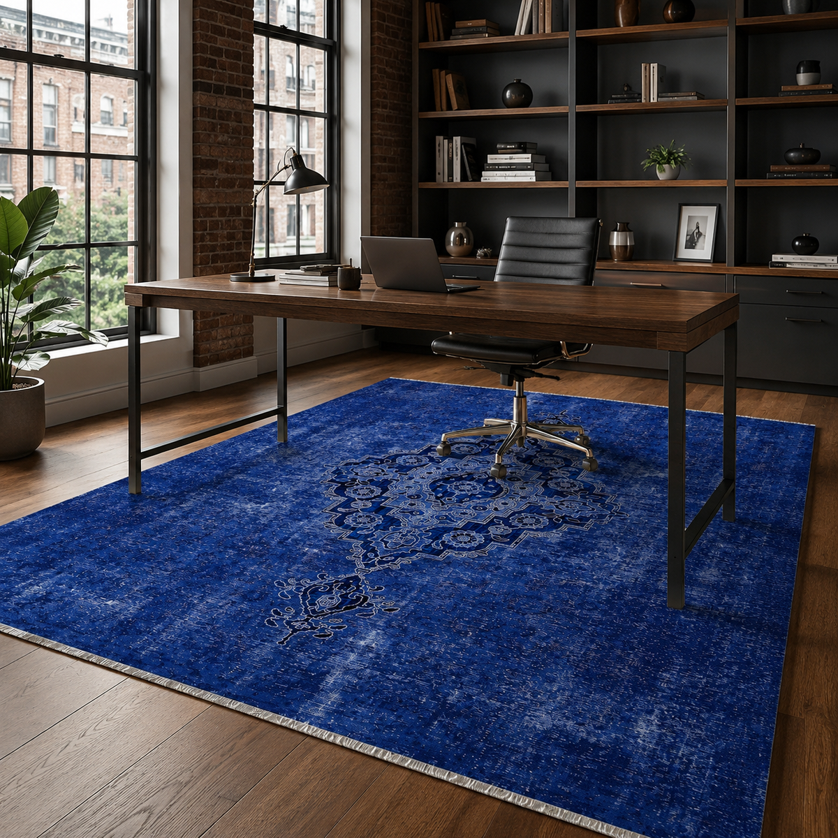 RW7018 washable chenille rug texture and pattern detail