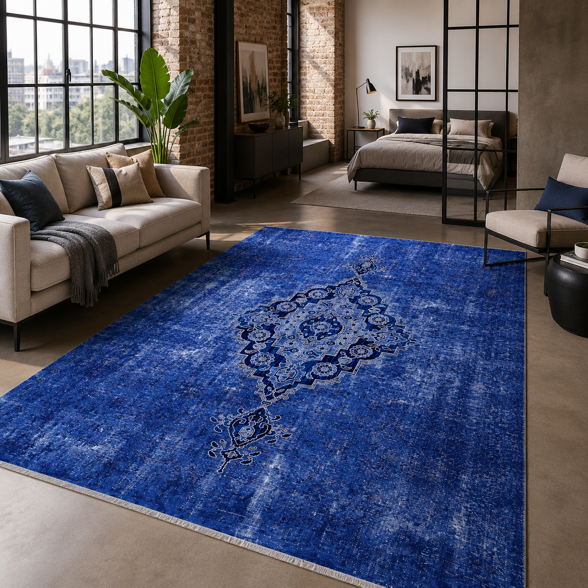 RW7018 washable chenille rug texture and pattern detail