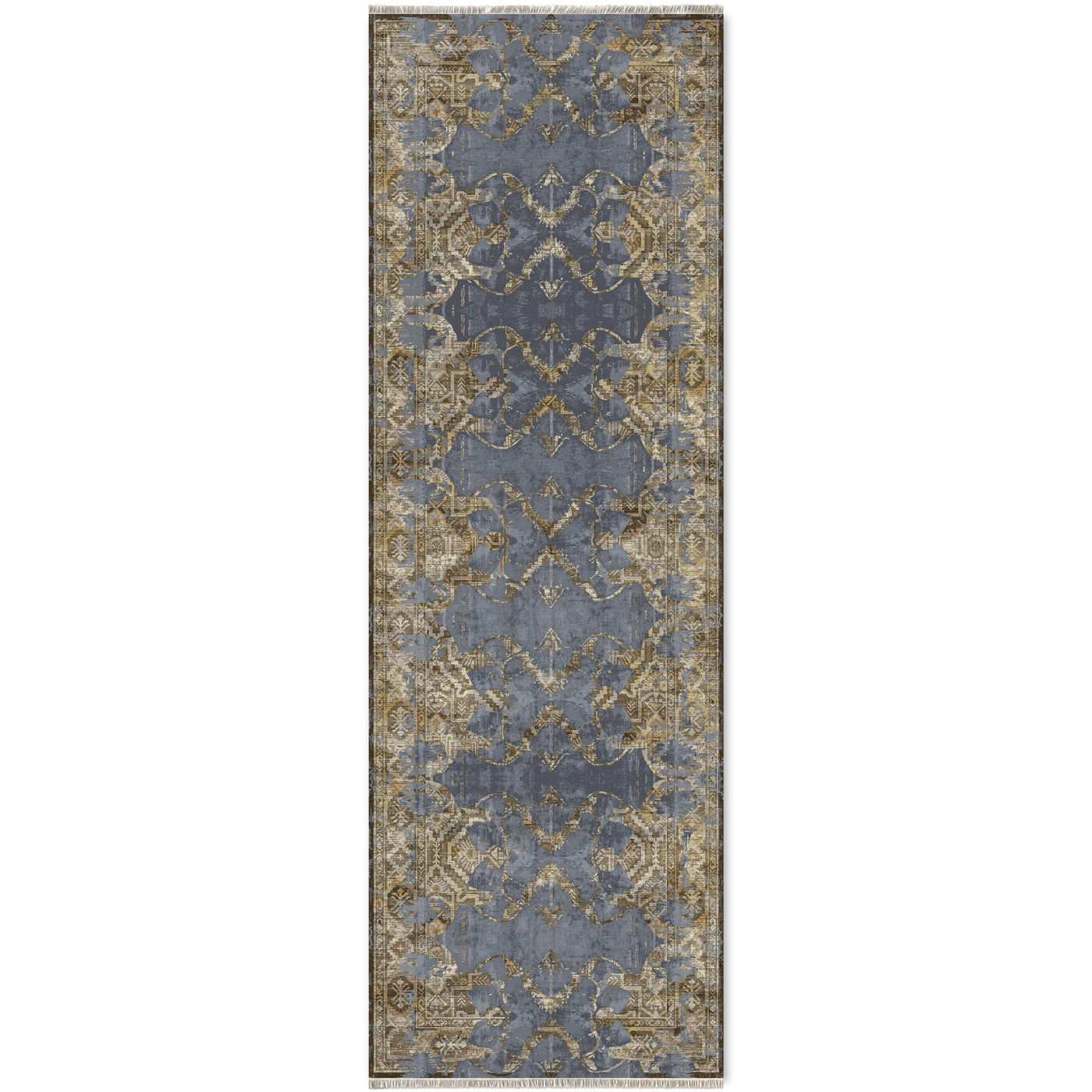 RW7022 washable chenille area rug viewed from above