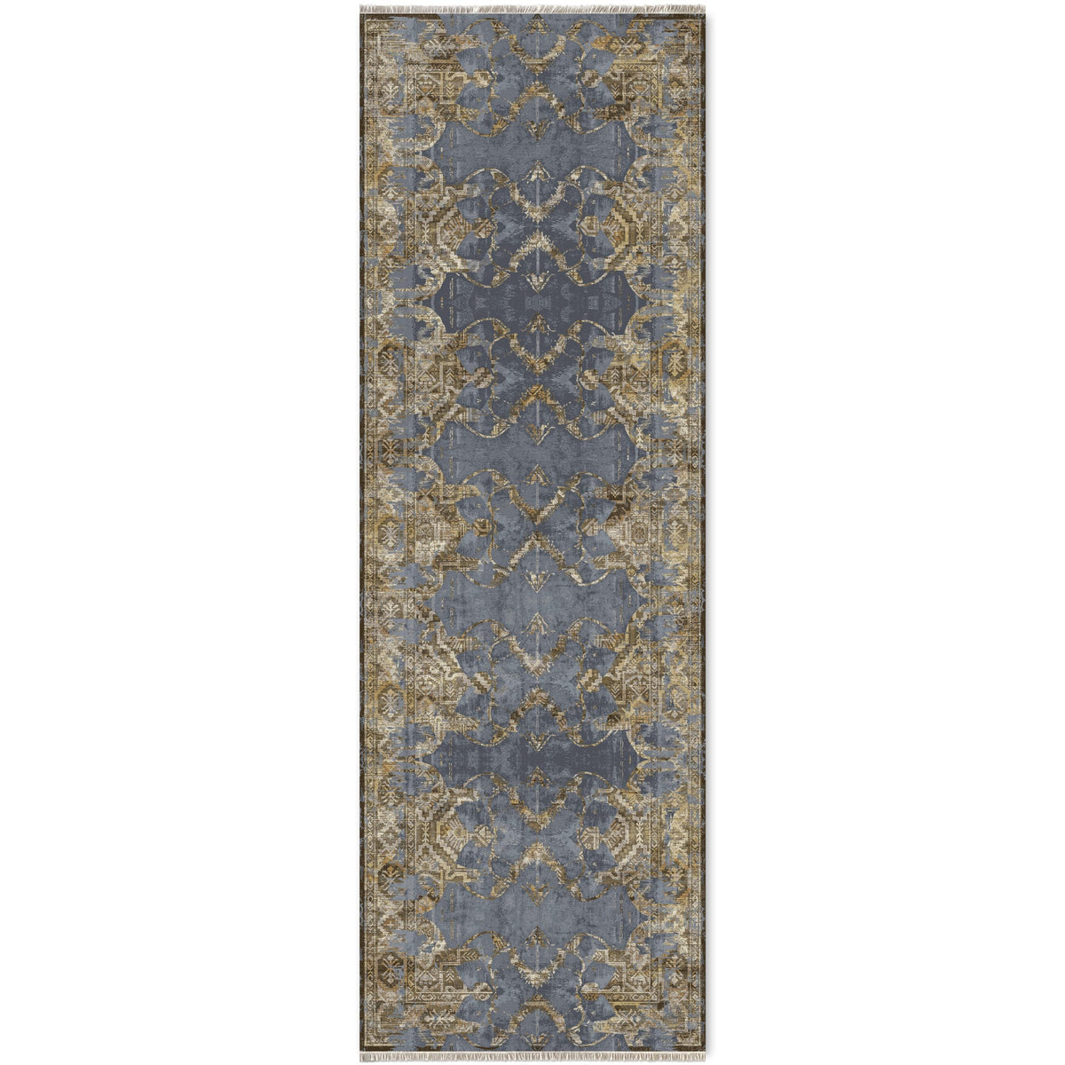 RW7022 washable chenille area rug viewed from above