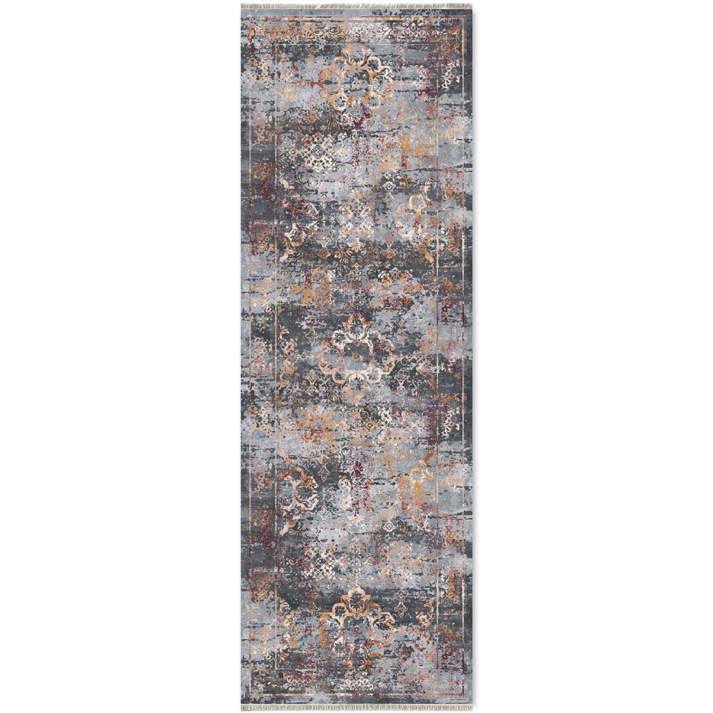 RW7027 washable chenille area rug viewed from above