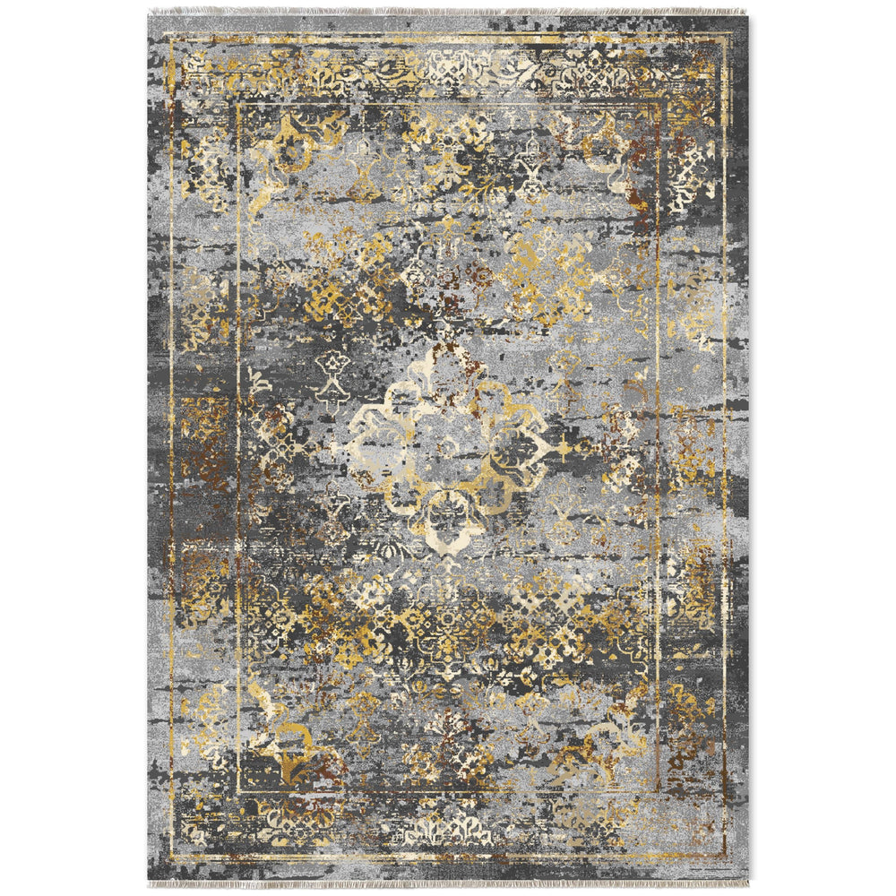RW7028 washable chenille area rug viewed from above