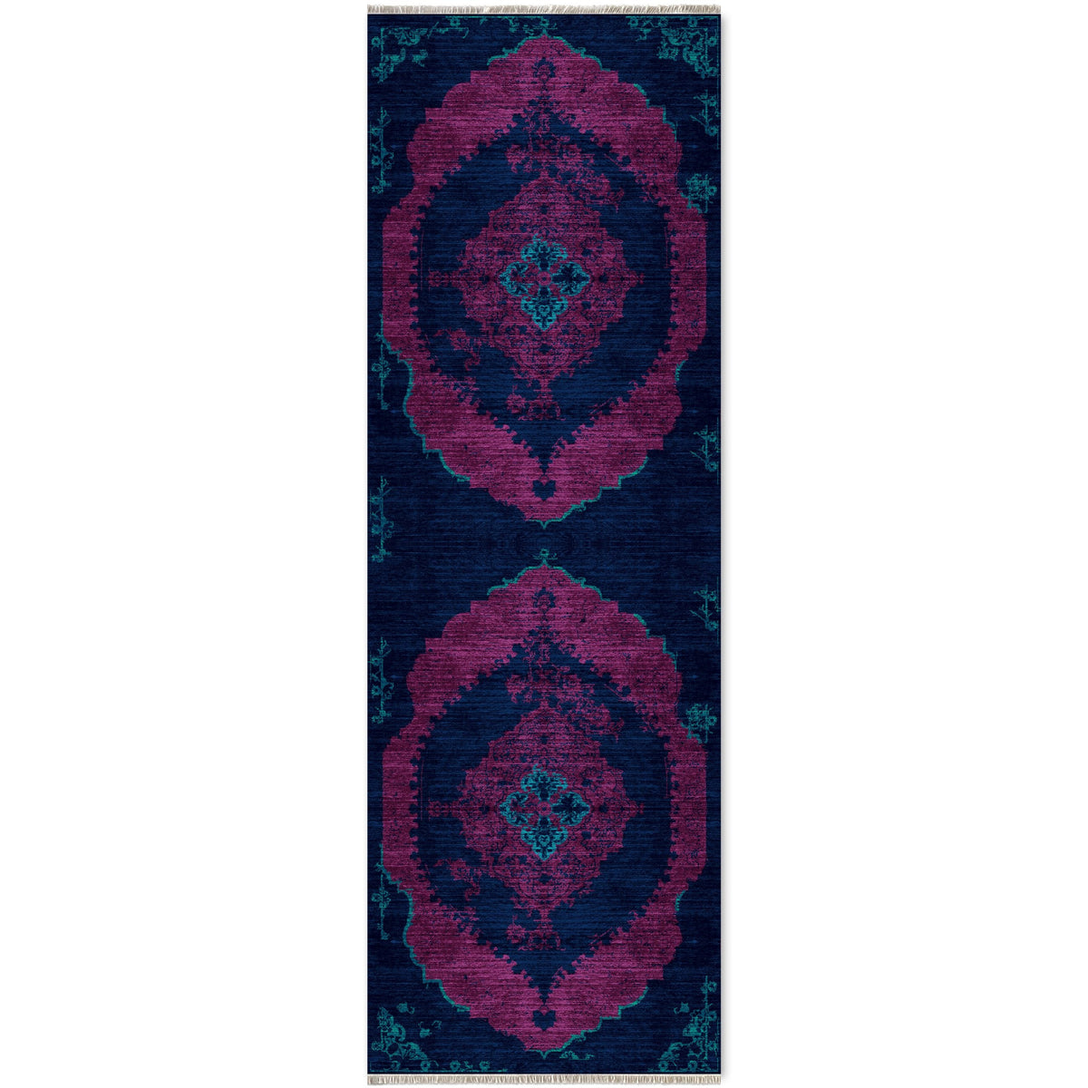 RW7029 washable chenille area rug viewed from above
