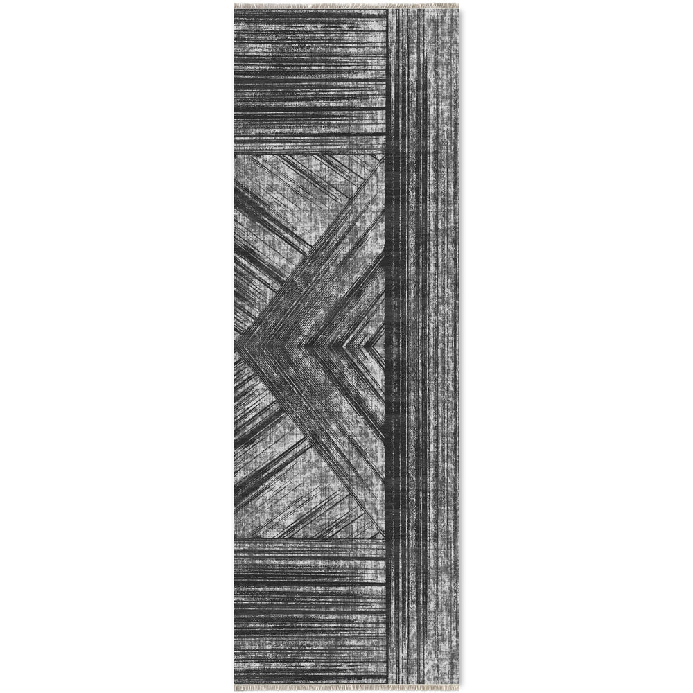 RW7037 washable chenille area rug viewed from above
