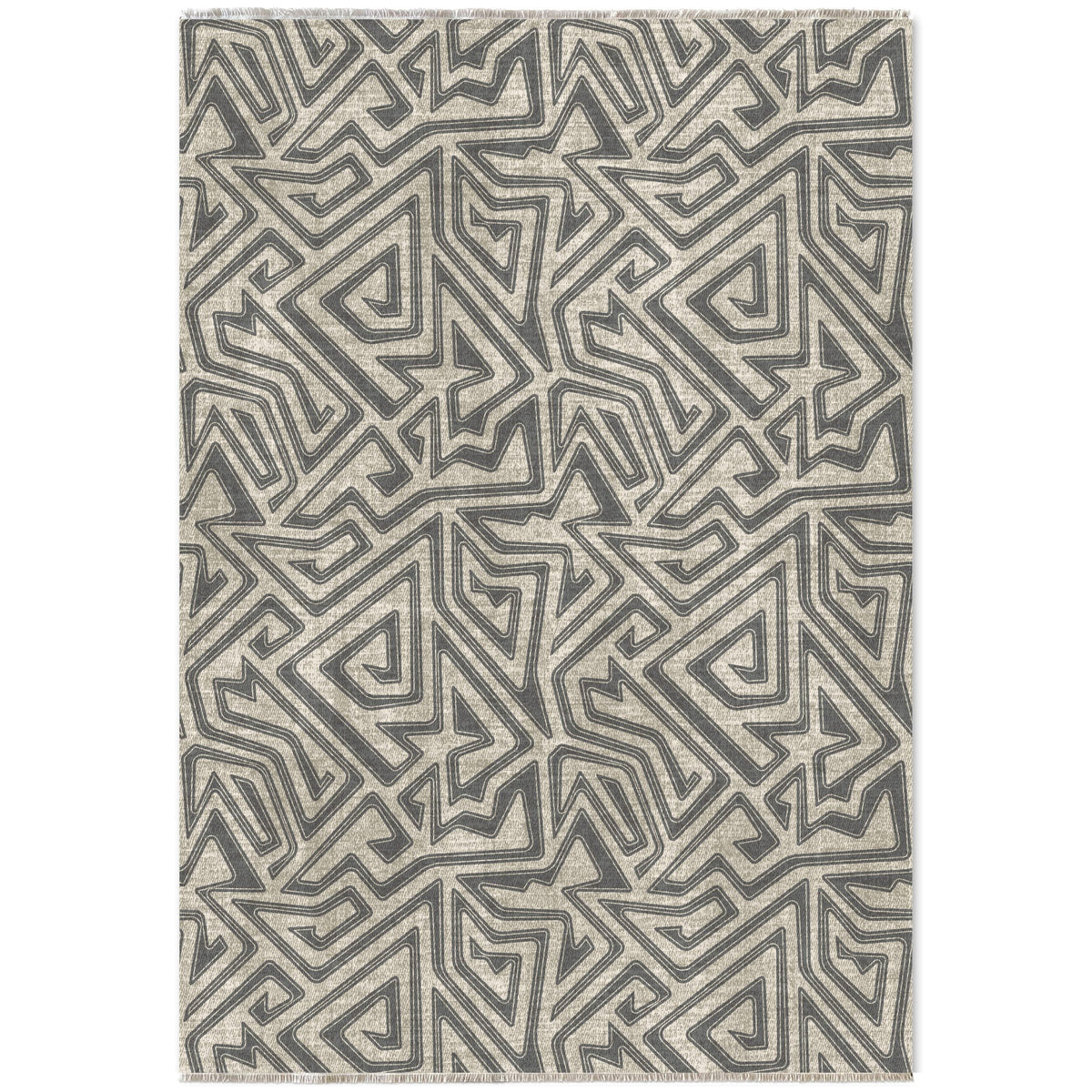 RW7038 washable chenille area rug viewed from above