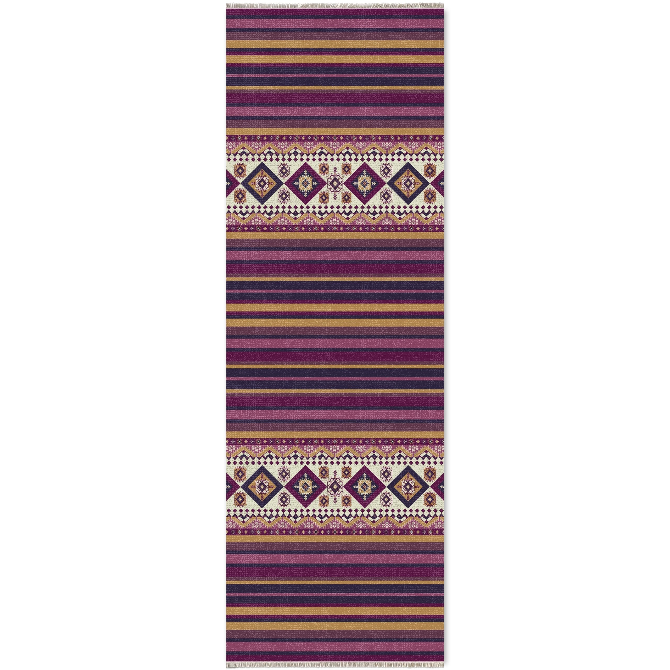 RW7040 washable chenille area rug viewed from above