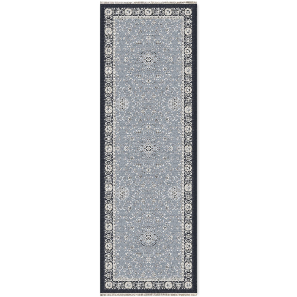 RW7043 washable chenille area rug viewed from above